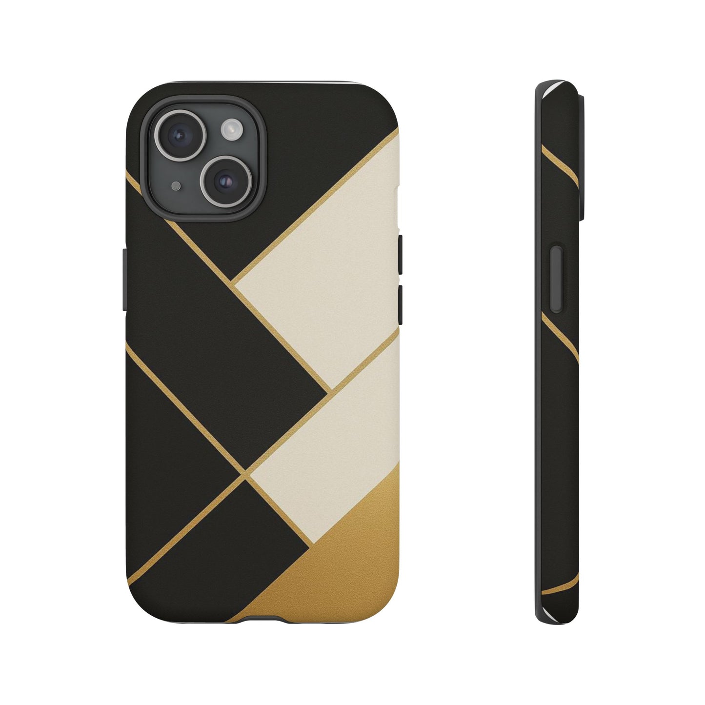 Chic Phone Case, Stylish Phone Cover, Geometric Design Case, Protective Mobile Case, Modern Phone Protector