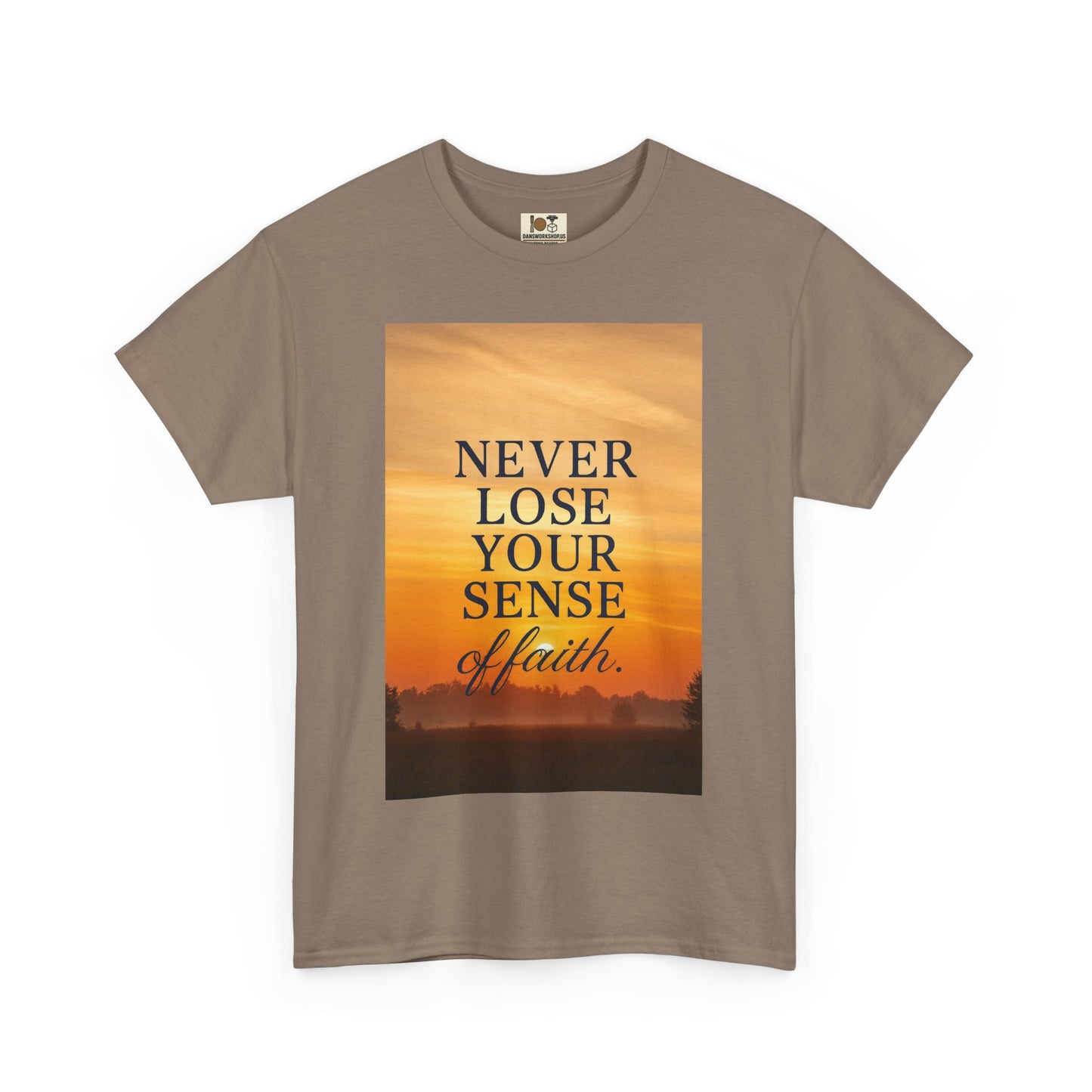 Inspirational Faith Tee, Unisex Heavy Cotton Tee for Daily Wear, Motivational Gift, Faith-Based Apparel, Spiritual Inspiration Shirt