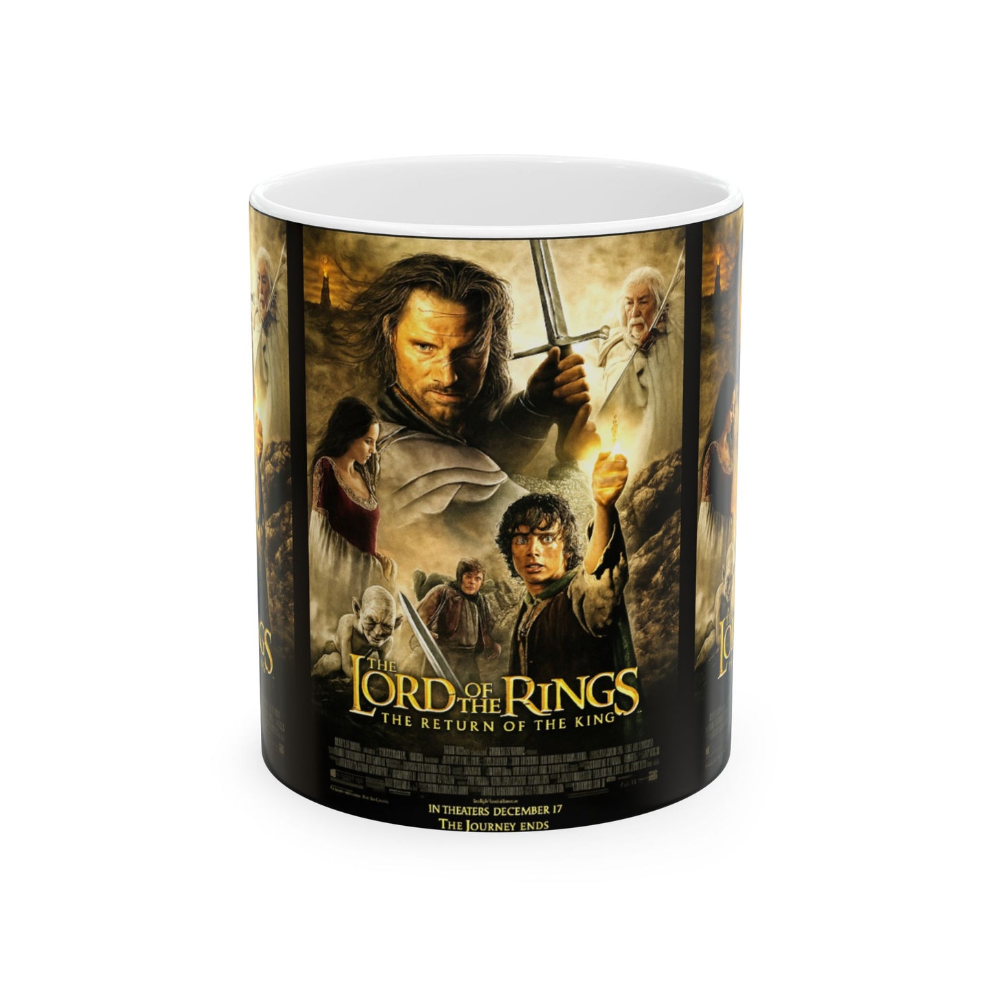 Lord of the Rings Ceramic Mug, Movie Gift for Fans, Fantasy Drinkware, Coffee Lover's Collectible, Perfect for Birthdays & Holidays