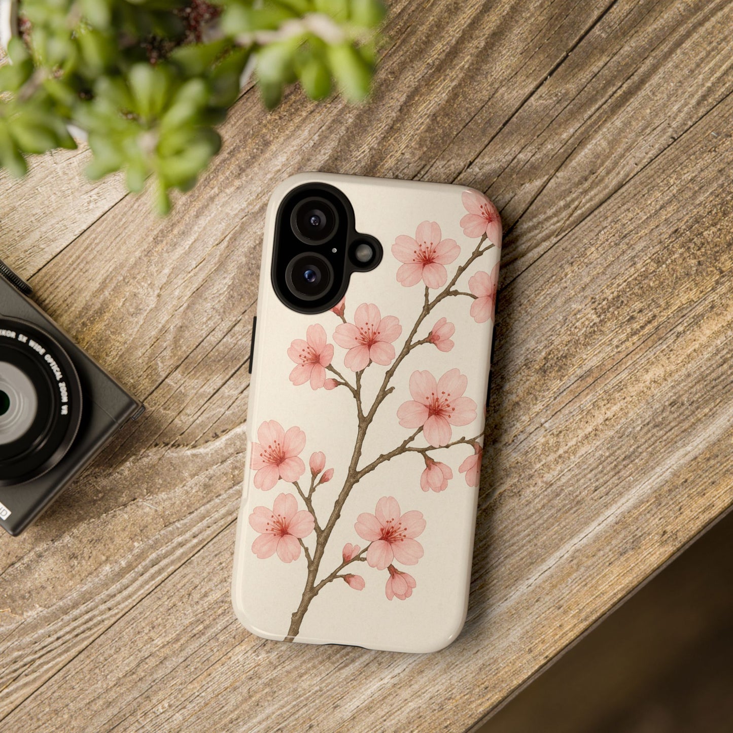 Cherry Blossom Phone Case, Floral Phone Cover, Tough Case for Gifts, Spring Decor, Cute Tech Accessories, Nature Lover's Gift