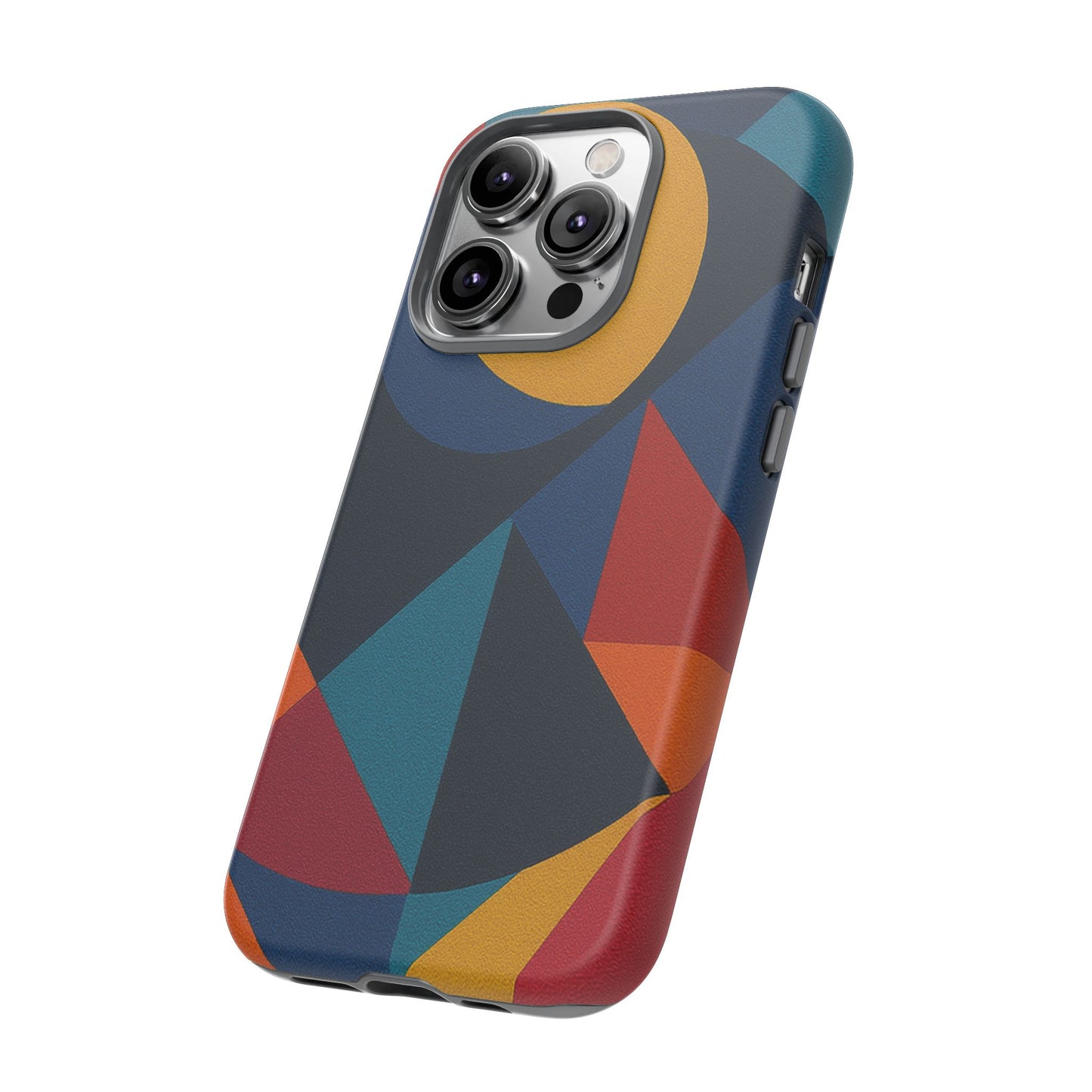 Vibrant Phone Case, Colorful Phone Cover, Geometric Design, Artistic Gift, Trendy Accessory, Vibrant Colors, Unique Design