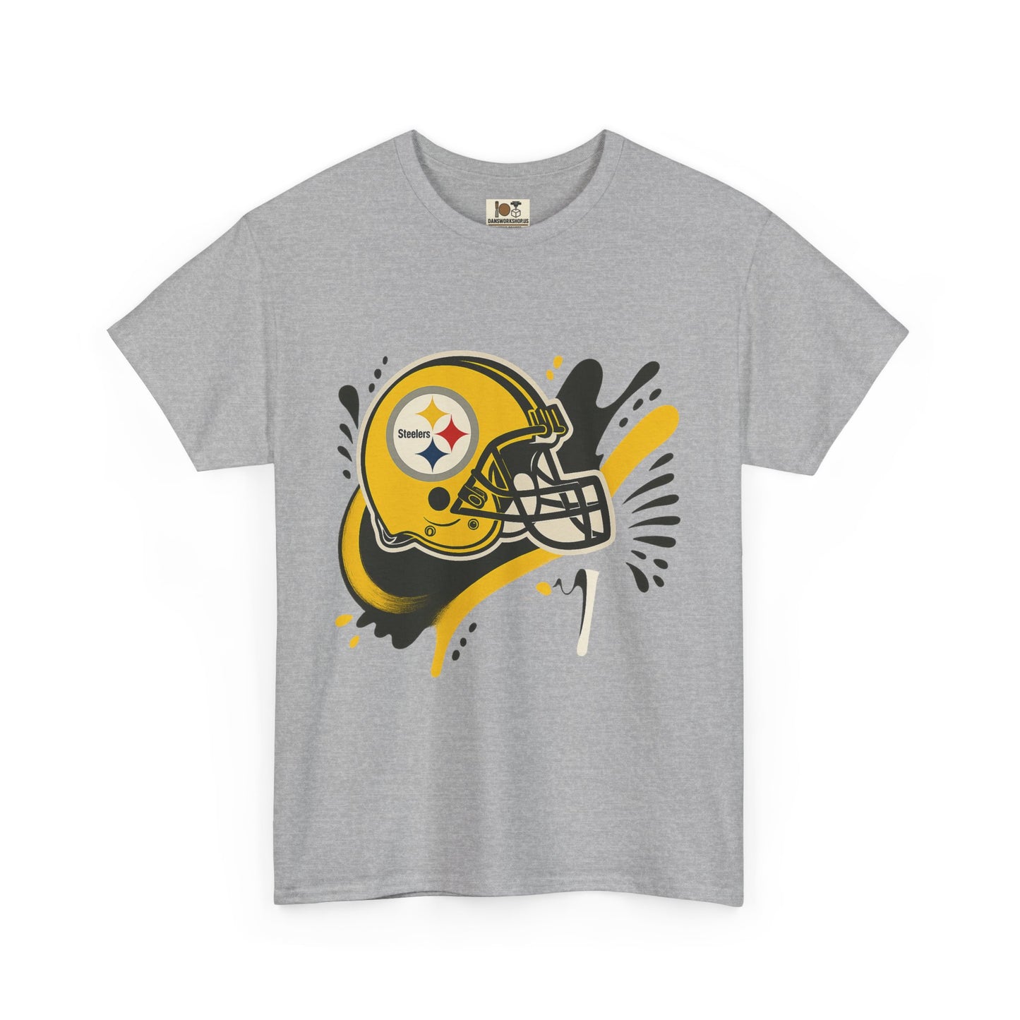 Pittsburgh Steelers Inspired Unisex Heavy Cotton Tee, Sports Fan T-Shirt, Game Day Apparel, Gift for Him/Her, Football Season Style