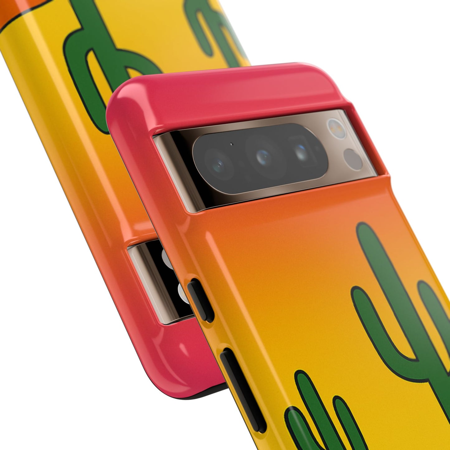 Desert Vibes Phone Case, Tough Cases, Cactus Design, Colorful Phone Cover, Summer Aesthetic, Unique Gift Idea
