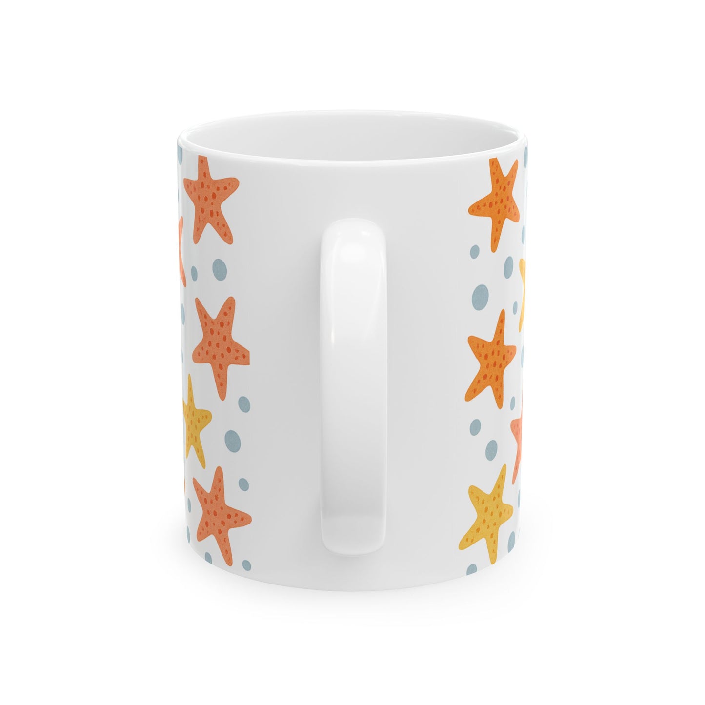 Beach Vibes Starfish Ceramic Mug - Perfect Gift for Summer, Coastal Decor, Coffee Lover, Beach House, Ocean Theme