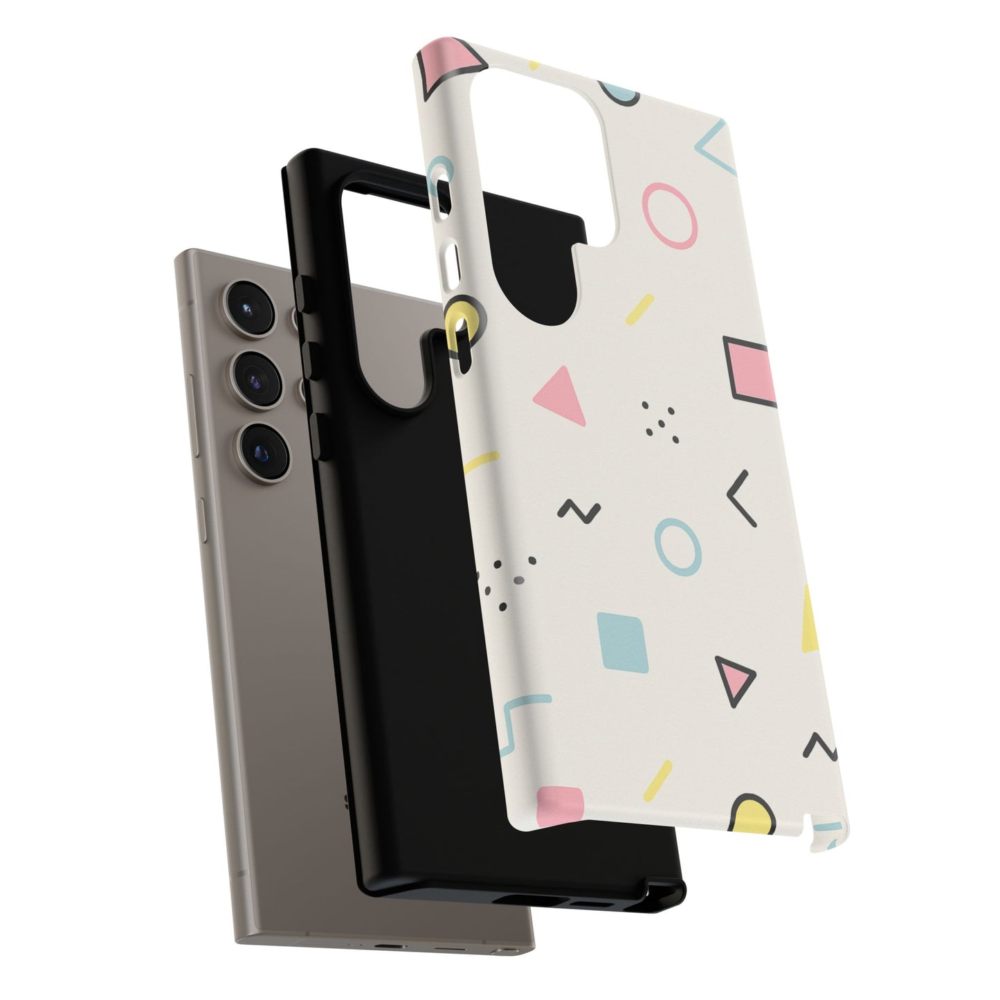 Geometric Phone Case - Stylish Tough Cases for Trendsetters, Unique Phone Covers, Modern Accessories, Gift Ideas for Her