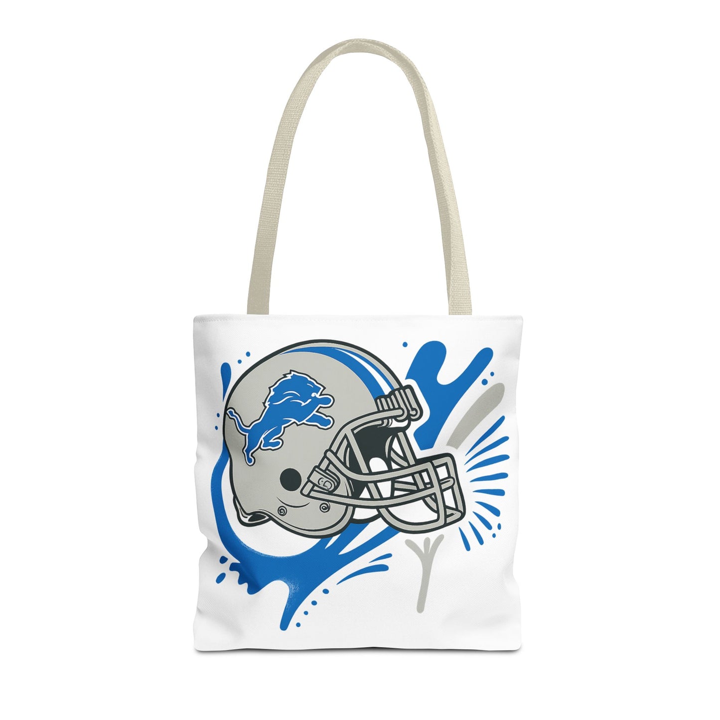Sporty Tote Bag, Floral Football Tote, Game Day Bag, NFL Team Spirit Bag, Birthday Gift for Sports Fans, Everyday Use Bag