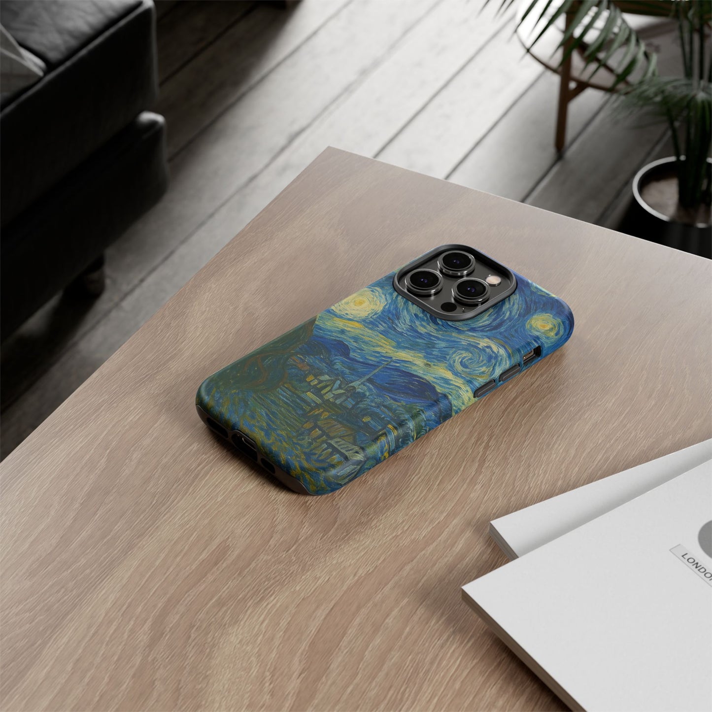 Starry Night Phone Case, Artistic Cell Phone Cover, Gift for Art Lovers, Unique Phone Accessory, Birthday Gift for Him/Her, Tough Cases