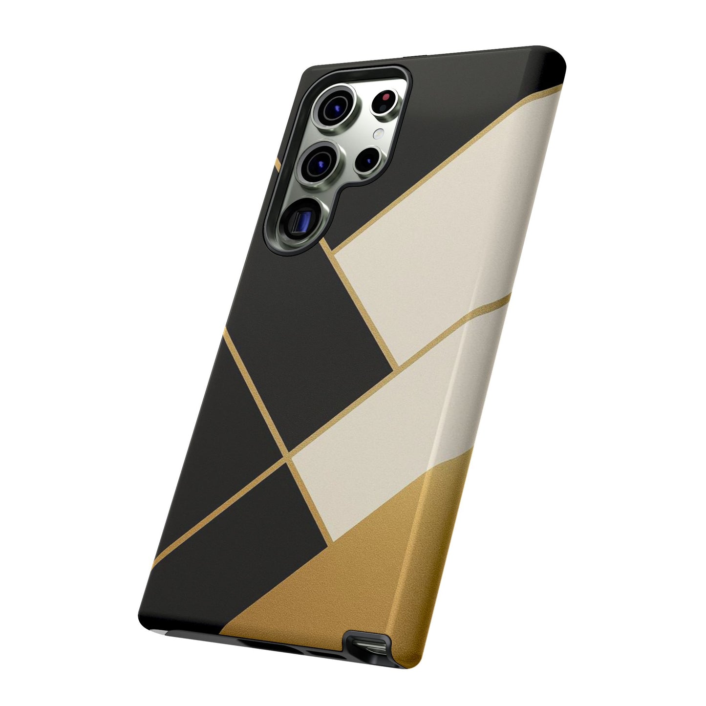 Chic Phone Case, Stylish Phone Cover, Geometric Design Case, Protective Mobile Case, Modern Phone Protector
