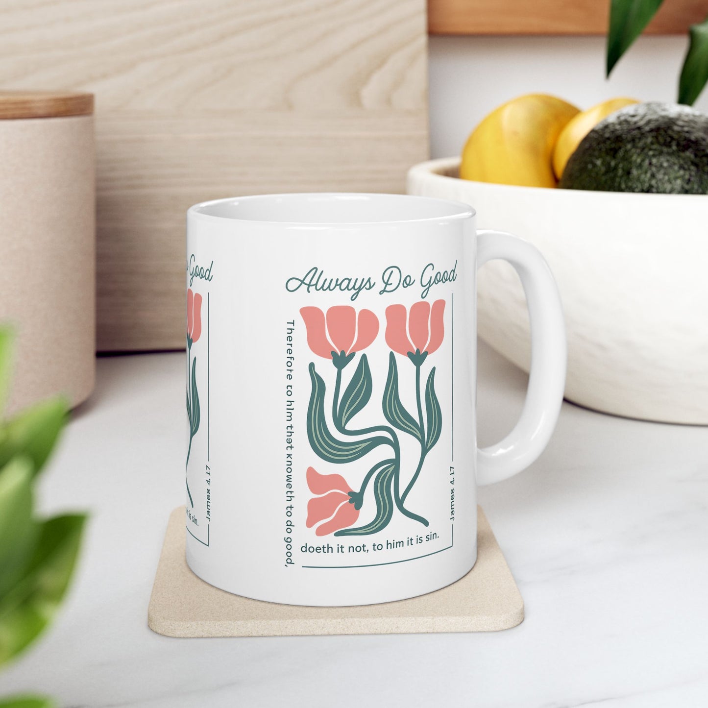 Uplifting Floral Ceramic Mug: Always Do Good Inspirational Gift, Motivational Coffee Cup, Encouraging Tea Mug, Perfect for Mother's [...]