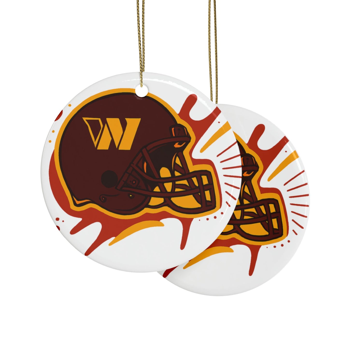 Football Team Ceramic Ornaments - Holiday Decor, Personalized Gifts, Sports Fan Holiday Decorations, Unique Tree Ornaments, Team [...]