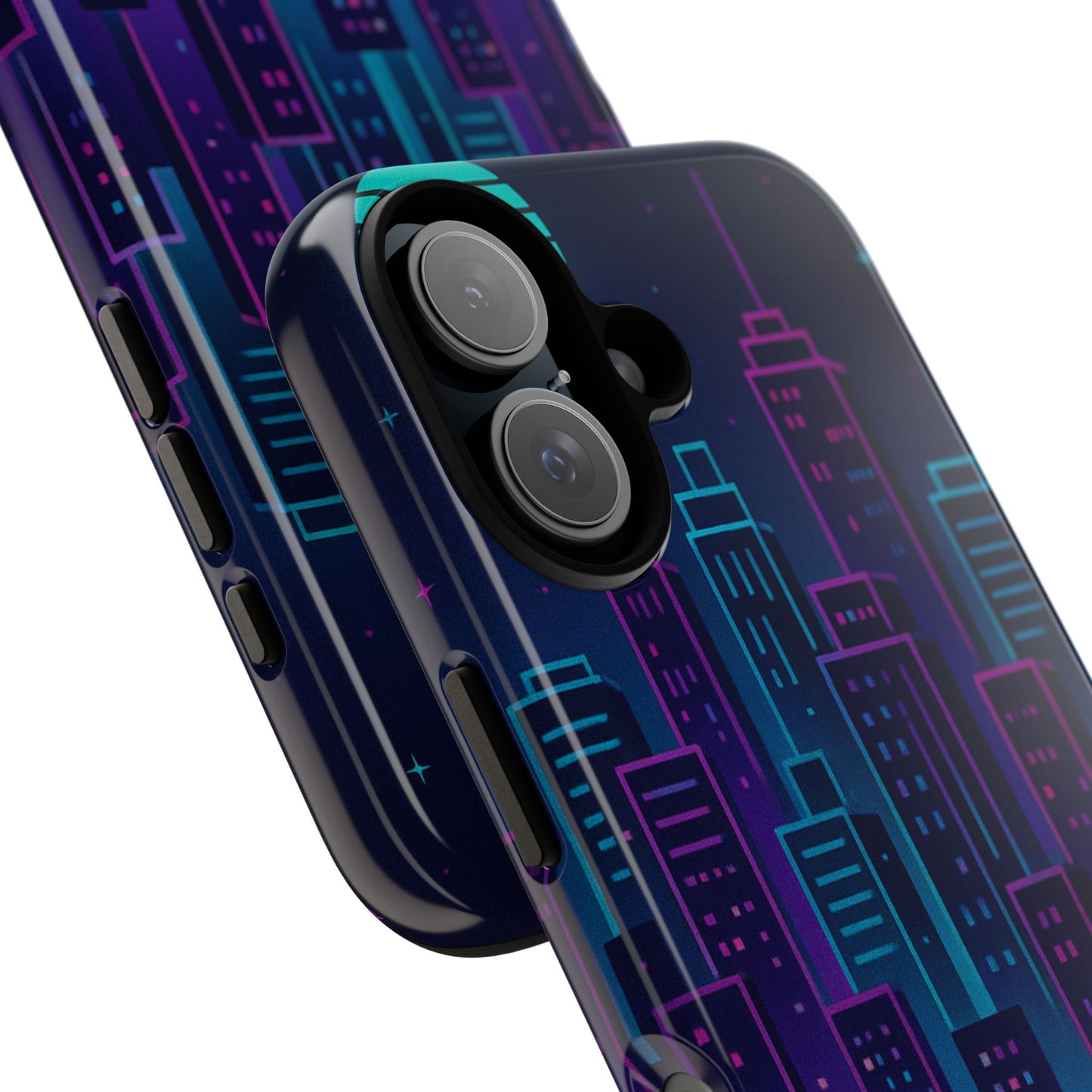 Cityscape Phone Case, Tough Cases, Urban Style, Nighttime Vibe, Phone Cover, Gift for City Lovers, Modern Design