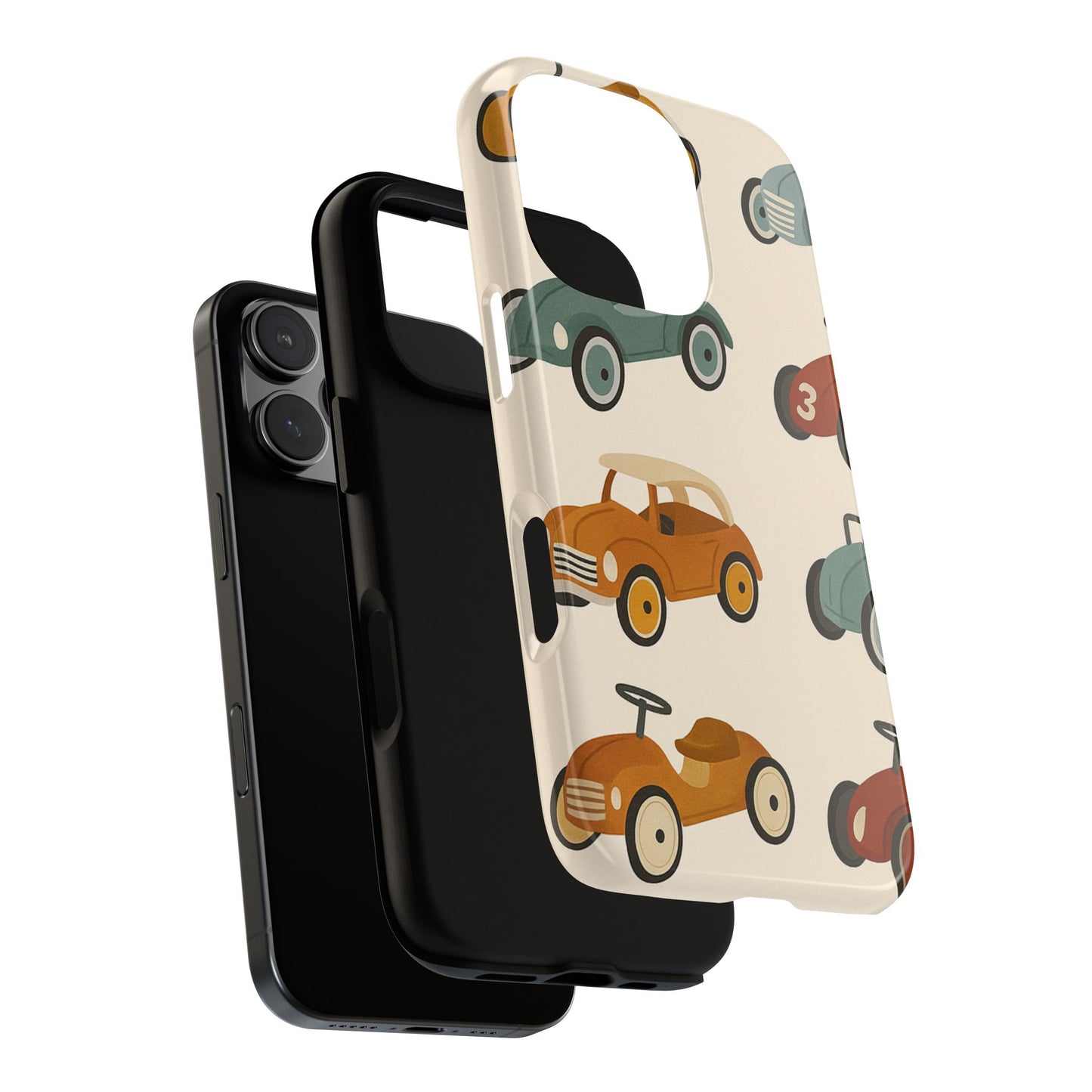 Vintage Car Phone Case, Tough Cases, Kids Gift, Car Lover Accessory, Retro Style, Phone Protection, Unique Design, pedal cars