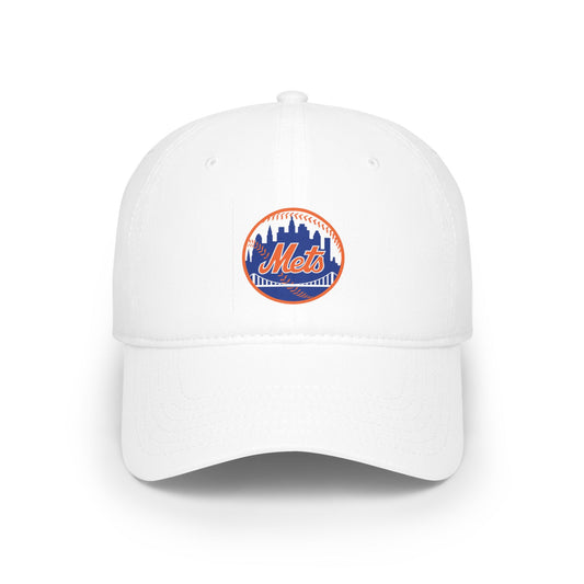 Red Low Profile Baseball Cap with Mets Logo - Casual Streetwear, Sports Fan Accessory, Gift for Her/Him, Summer Outing Hat, Trendy [...]