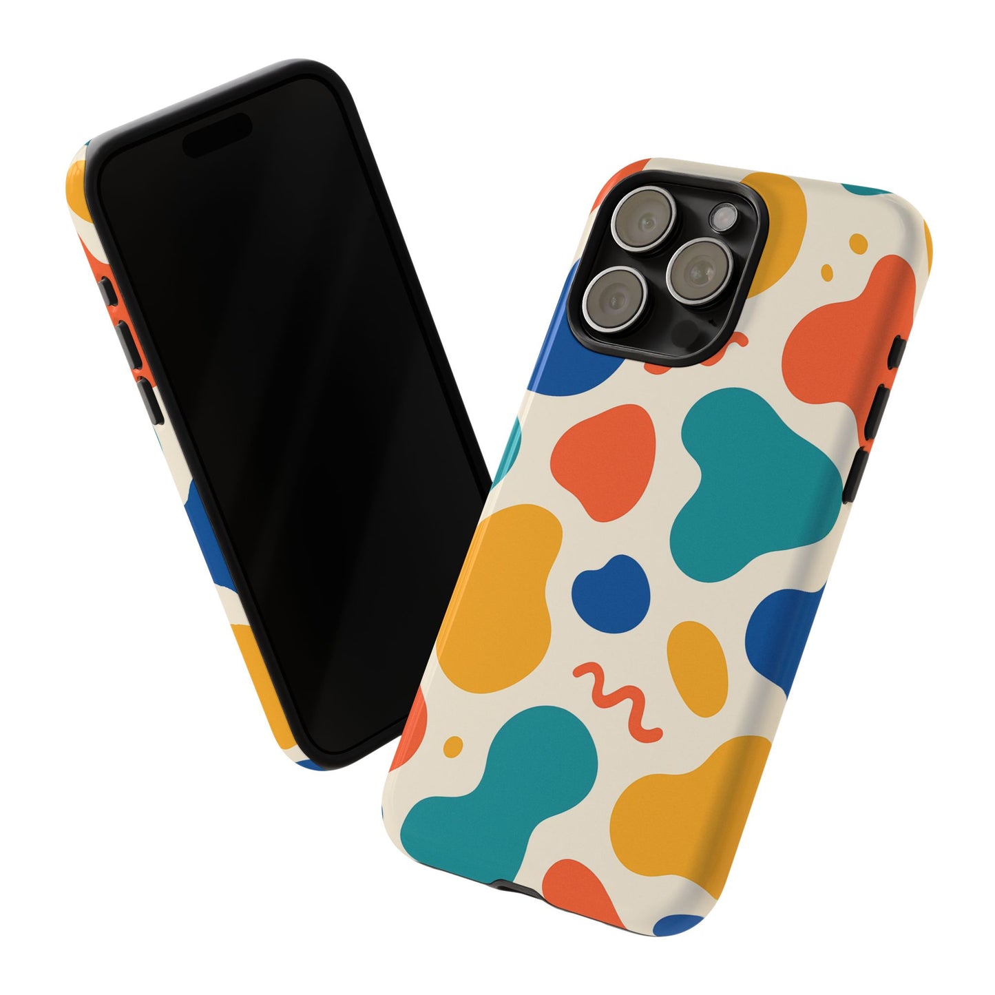 Colorful Phone Case with Abstract Design, Stylish Phone Cover, Trendy Tech Accessory for Her, Unique Gift Idea, Fun Patterned Case