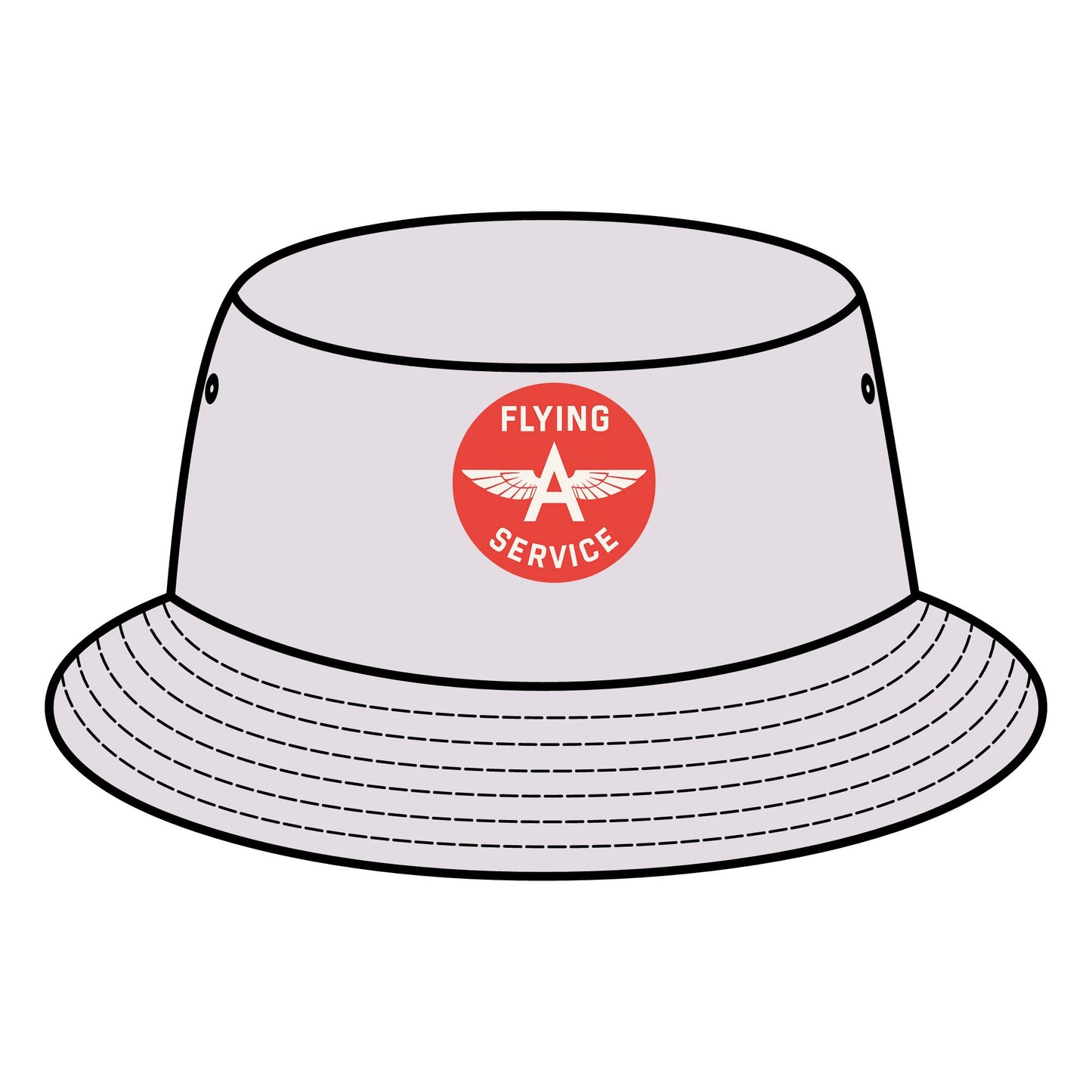 Vintage Flying Service Bucket Hat, Retro Hat, Summer Accessory, Beachwear, Gift for Aviation Lovers