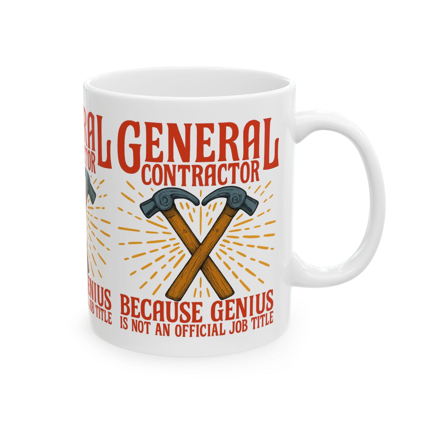 Funny Contractor Mug - General Contractor Gift for Builders, Tools Lover, Construction Humor, Unique Coffee Cup