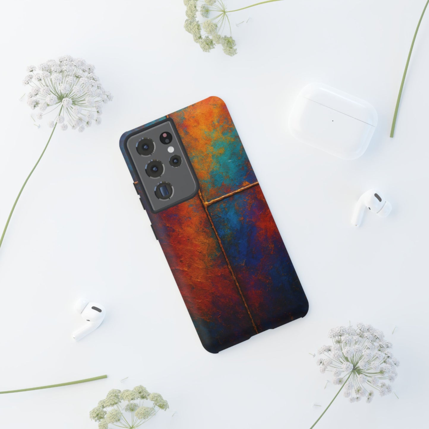 Vibrant Phone Case, Colorful Tough Case Cover, Artistic Phone Protector, Unique Smartphone Accessories, Gift for Tech Lovers