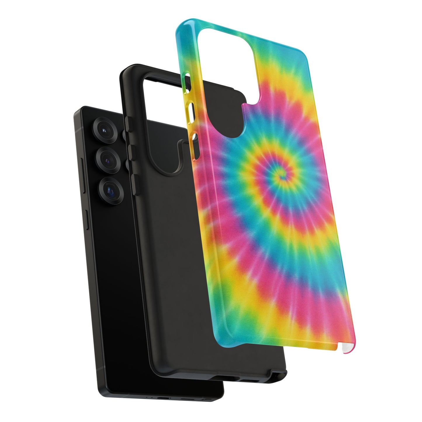 Colorful Tie-Dye Phone Case, Vibrant Phone Cover, Boho Style Accessory, Gift for Teens, Trendy Phone Accessories