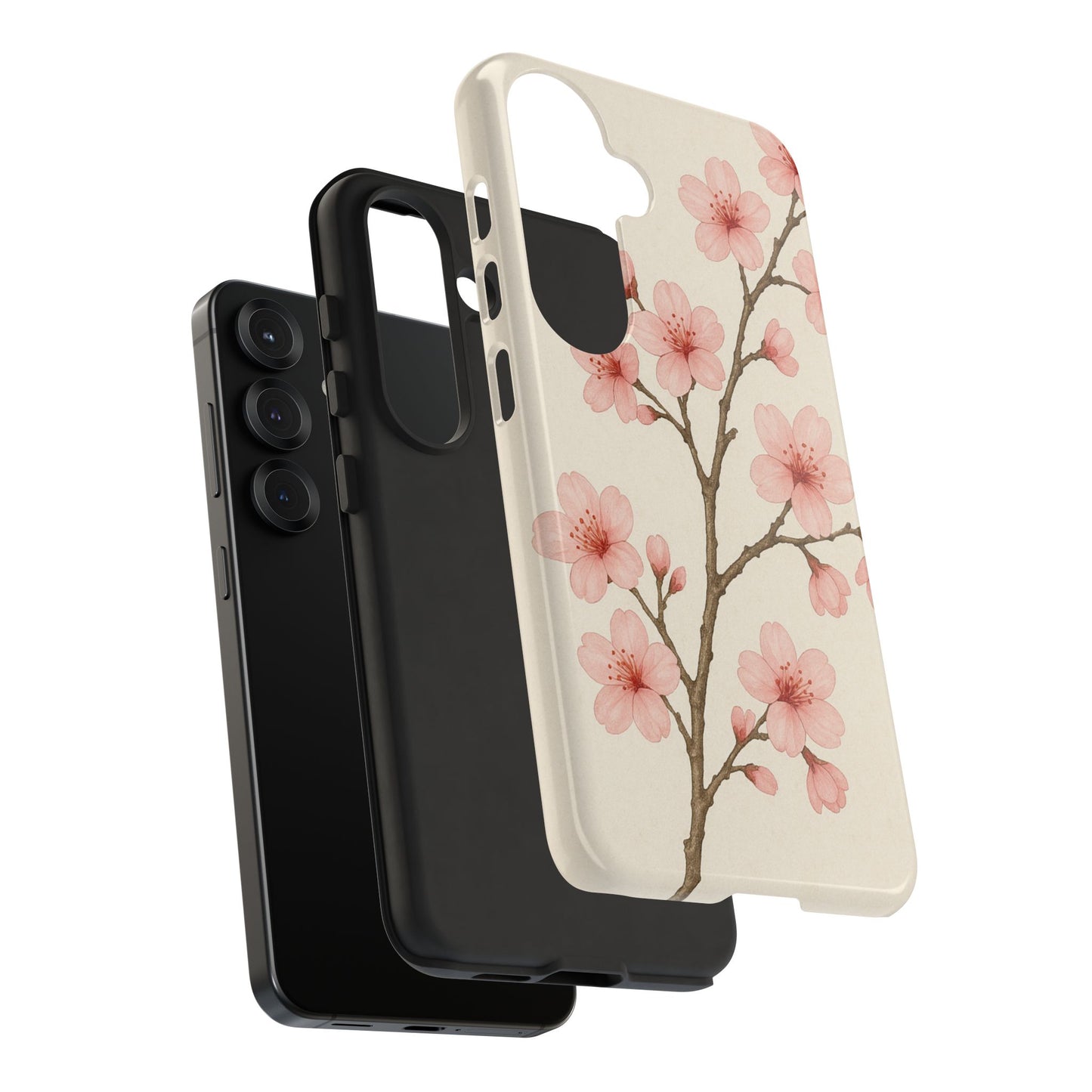 Cherry Blossom Phone Case, Floral Phone Cover, Tough Case for Gifts, Spring Decor, Cute Tech Accessories, Nature Lover's Gift