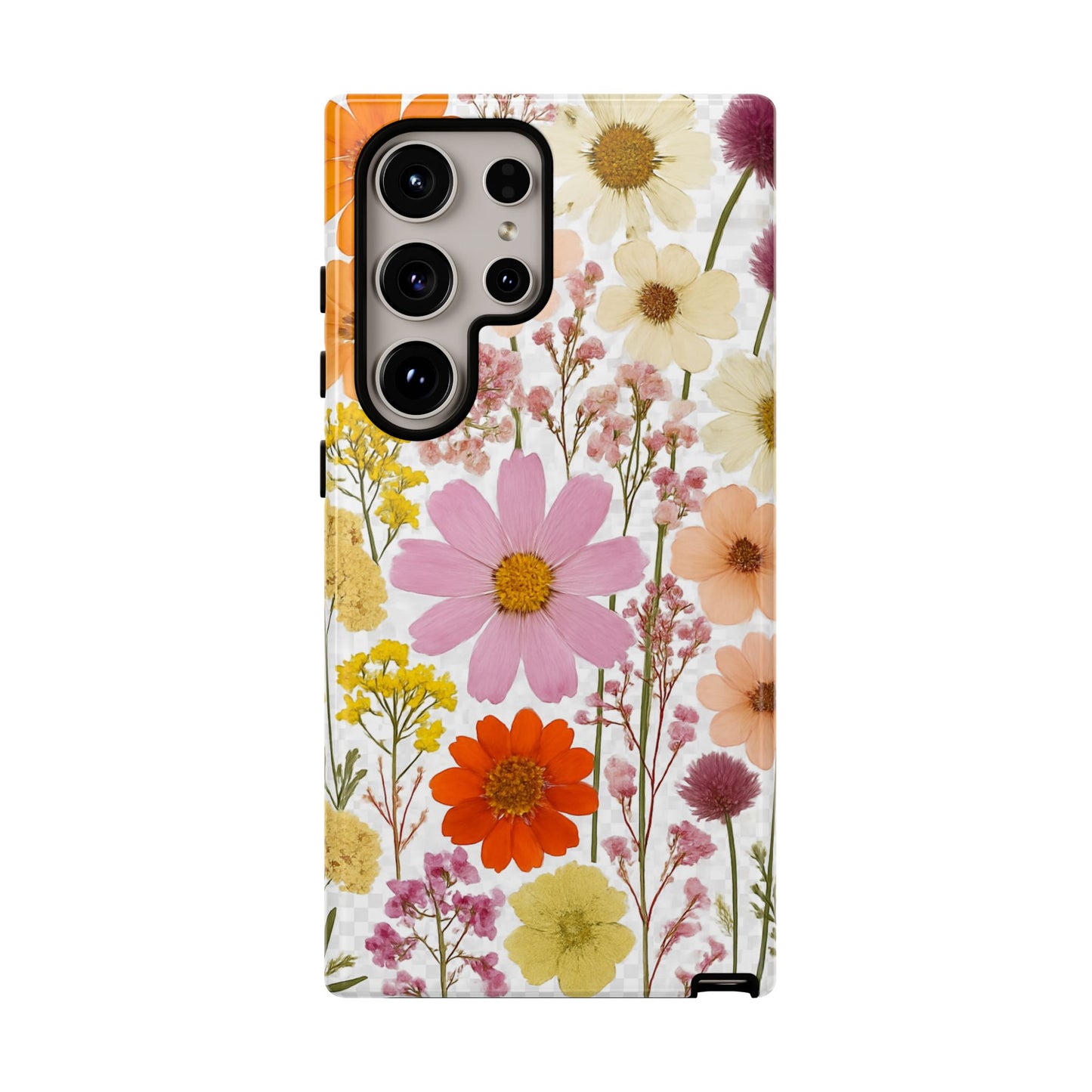 Floral Phone Case - Tough Cases, Stylish Protective Cover, Flower Design, Trendy Gift, Nature Lover Accessory, DRIED FLOWERS