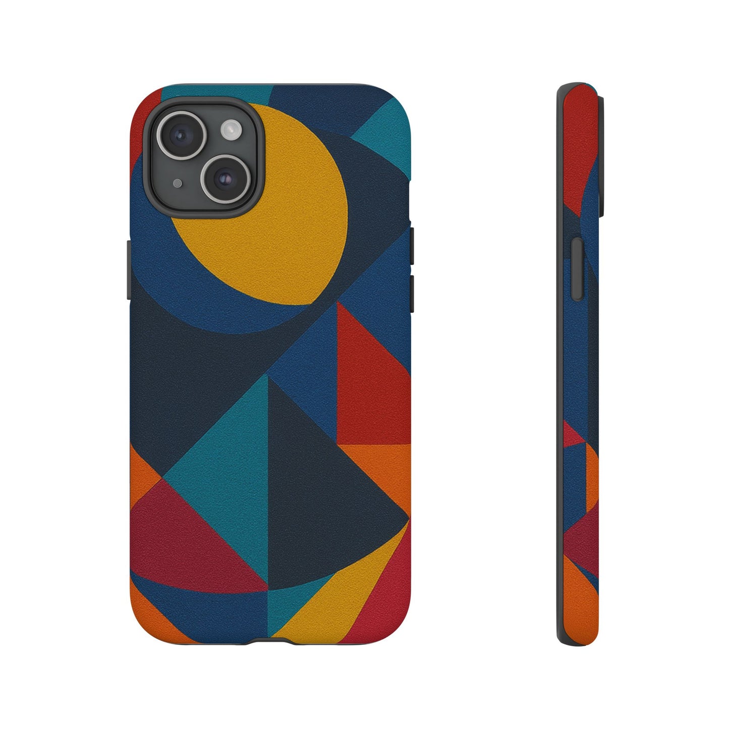 Vibrant Phone Case, Colorful Phone Cover, Geometric Design, Artistic Gift, Trendy Accessory, Vibrant Colors, Unique Design