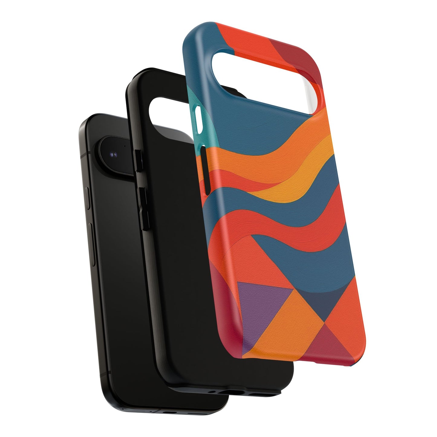 Vibrant Phone Case, Abstract Design Cover, Tough Cases for All Occasions, Stylish Gift for Tech Lovers, Modern Phone Accessories