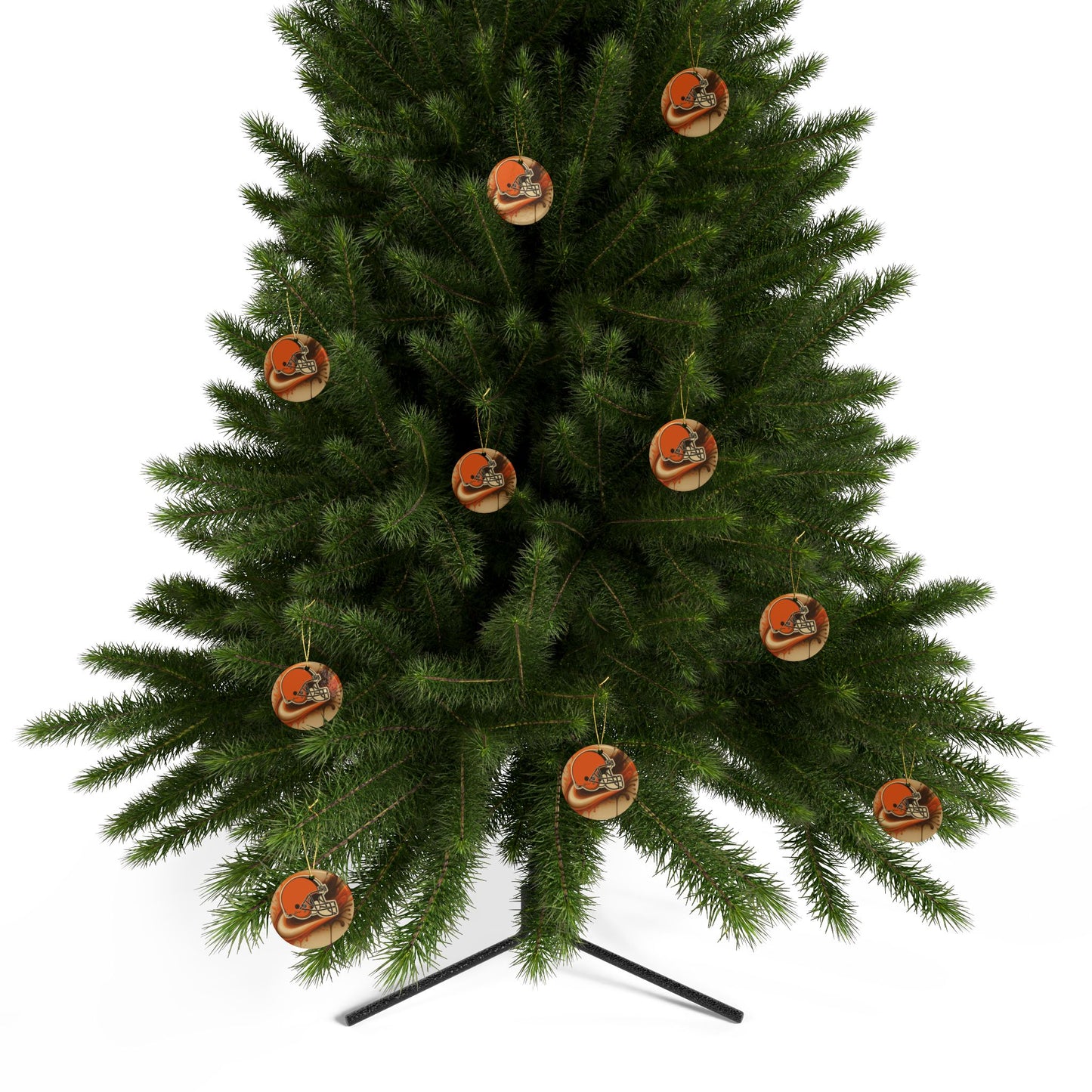 Cleveland Browns Ceramic Ornaments, Football Christmas Decor, Team Spirit Ornaments, Holiday Gifts for Fans, Sports Tree Decor