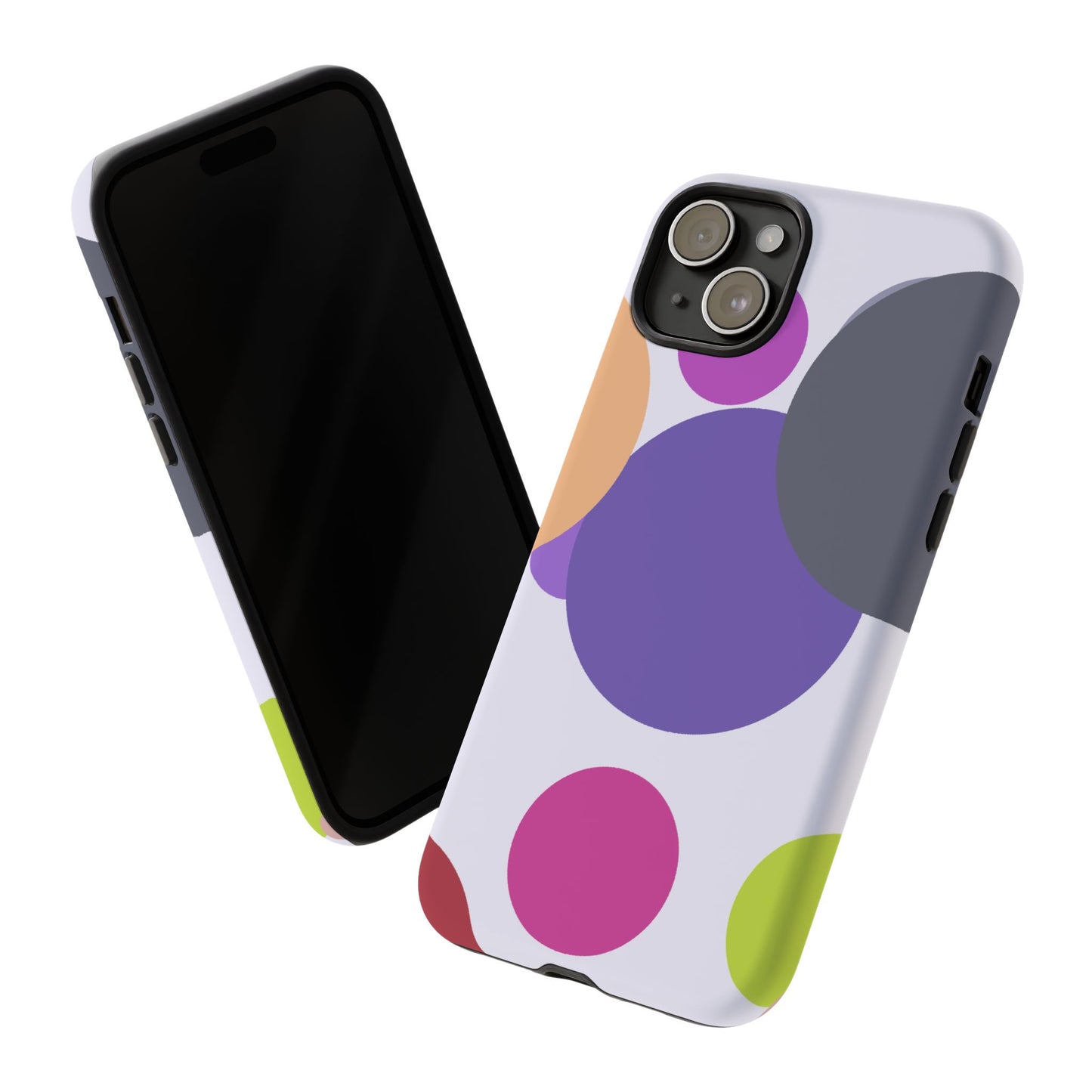 Colorful Geometric Phone Case, Bold Protective Cover for iPhone, Unique Gift for Trendy Teens, Fun Customizable Cases, Modern Design