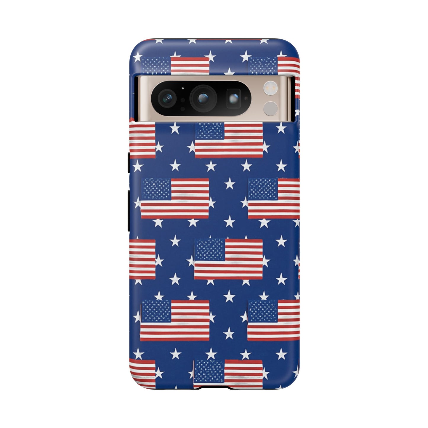 Patriotic Phone Case, Independence Day Accessories, American Flag Design, Star-Spangled Cover, Summer BBQ Gift