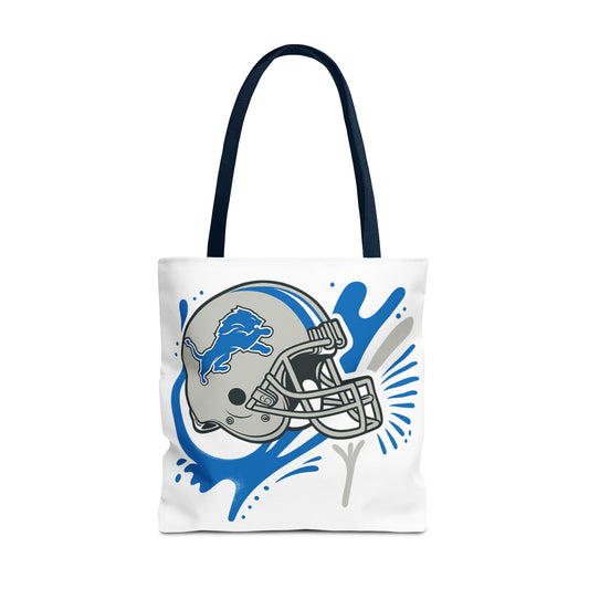 Sporty Tote Bag, Floral Football Tote, Game Day Bag, NFL Team Spirit Bag, Birthday Gift for Sports Fans, Everyday Use Bag