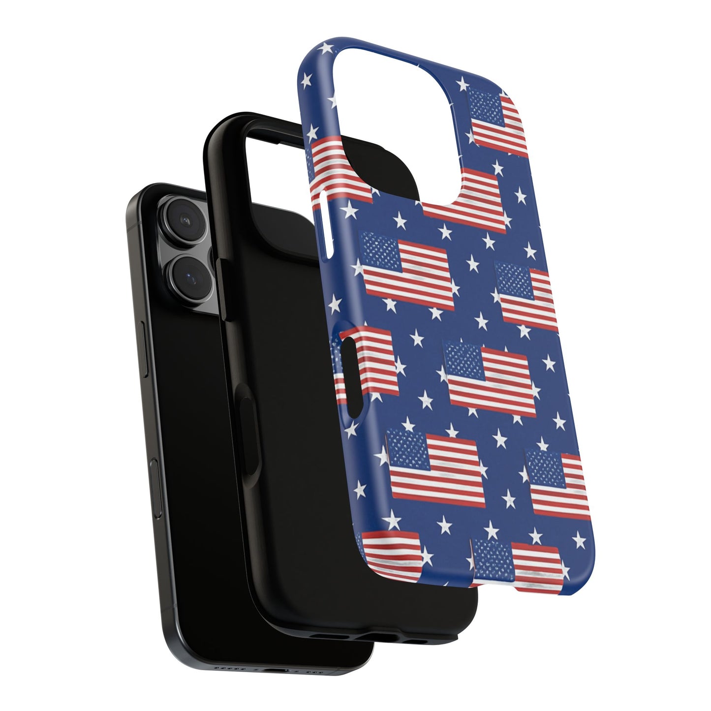 Patriotic Phone Case, Independence Day Accessories, American Flag Design, Star-Spangled Cover, Summer BBQ Gift
