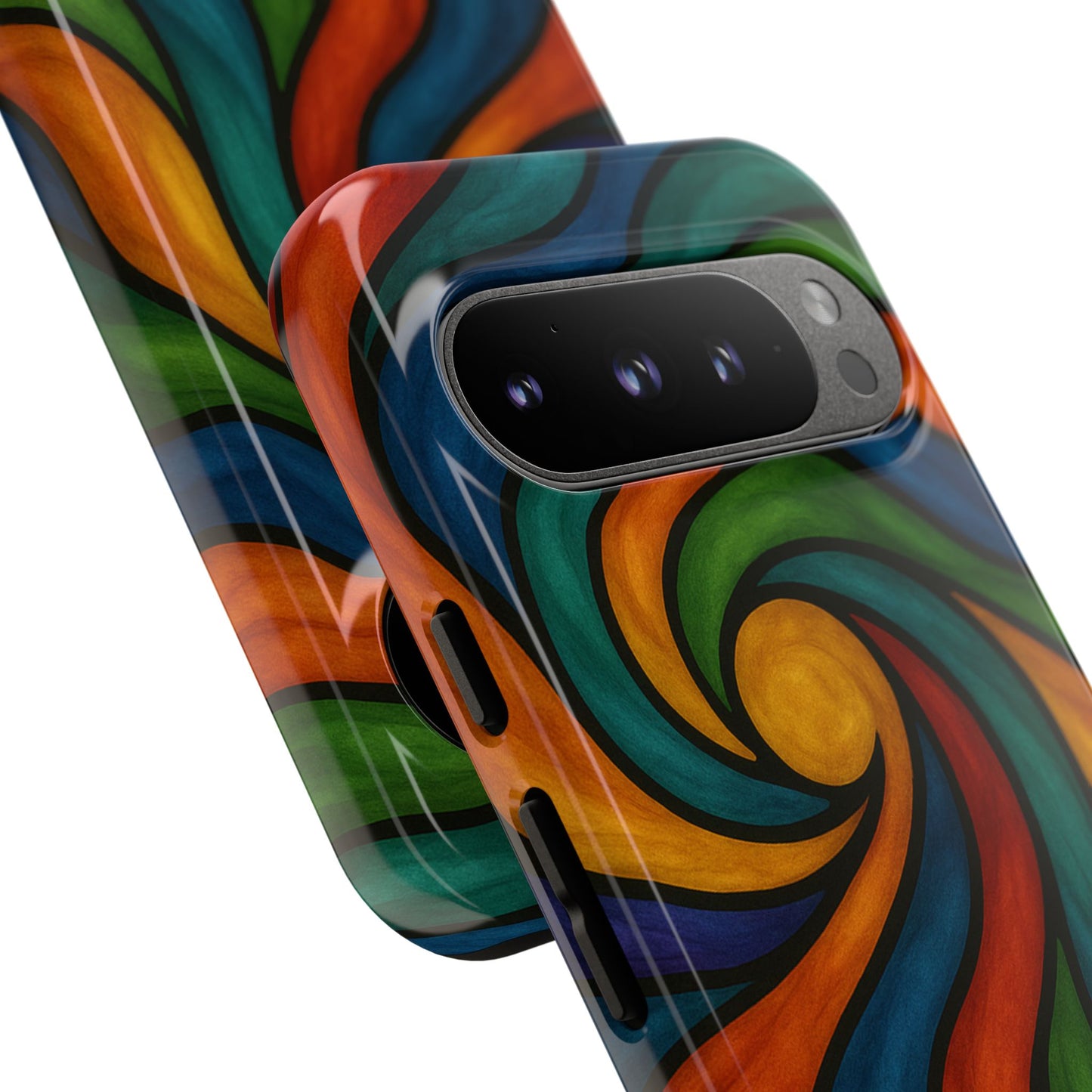 Colorful Swirl Phone Case | Tough Cases, Vibrant Design, Gift for Art Lovers, Funky Case, Unique Phone Accessories
