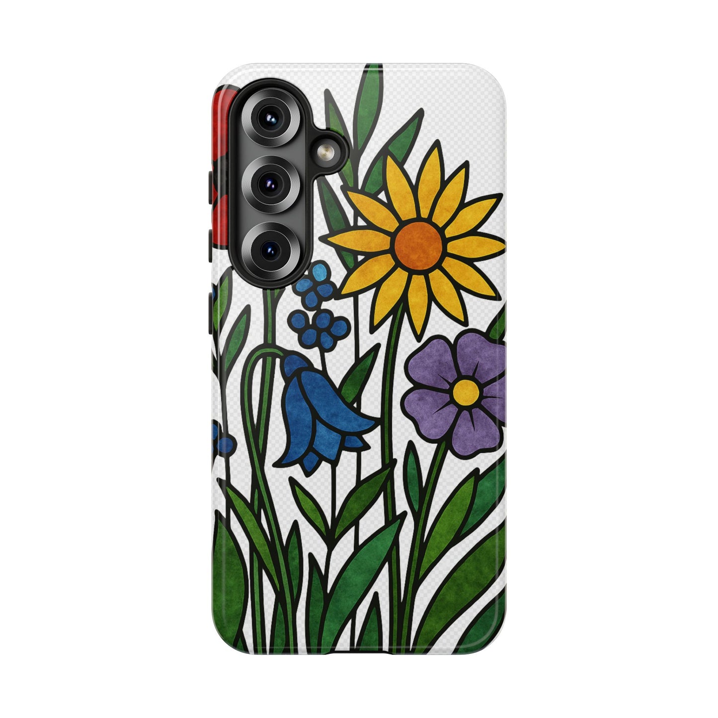 Floral Phone Case, Vibrant Flower Design, Tough Protection, Gift for Nature Lovers, Spring Decor