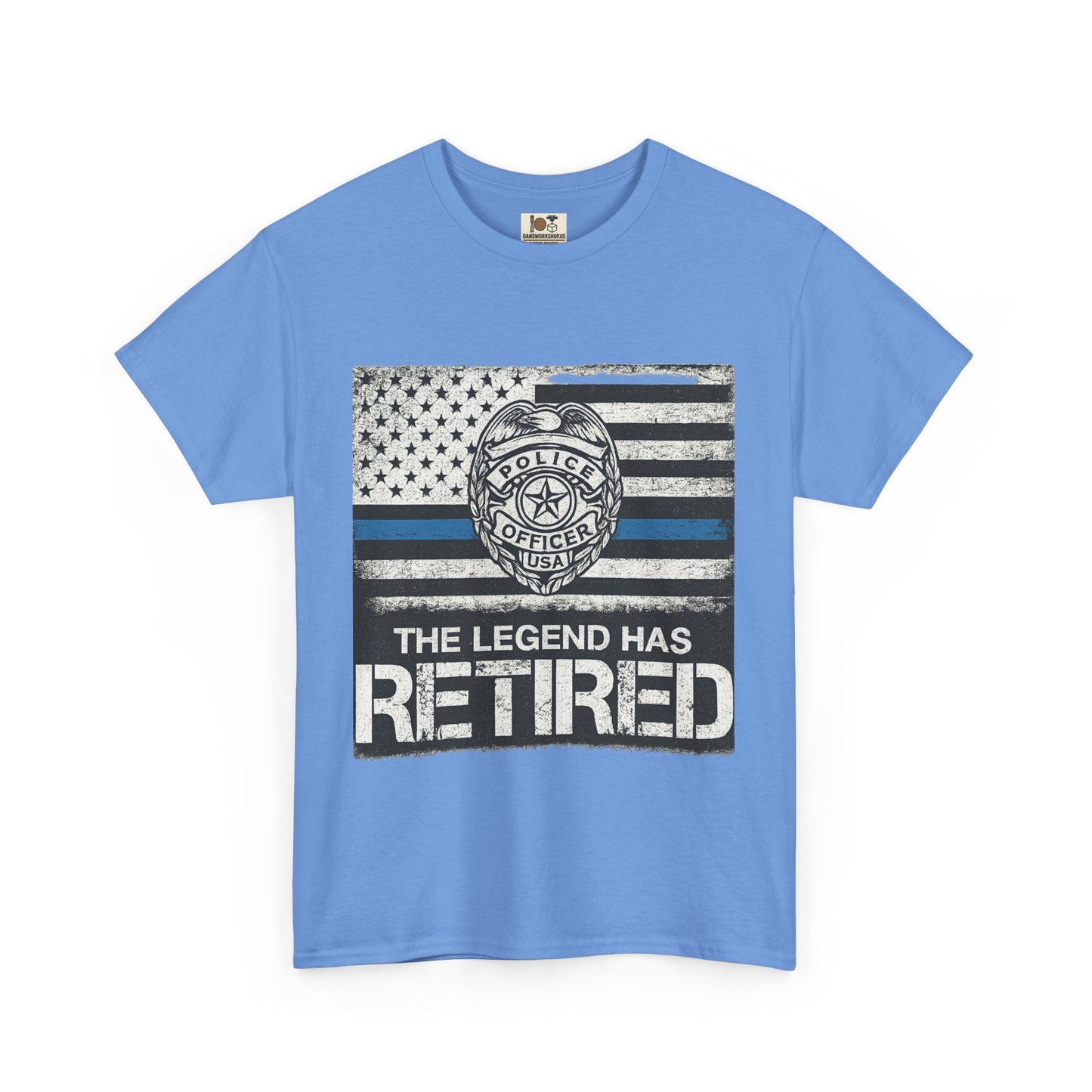 Retired Legend Tee, Police Retirement Gift, Unisex Cotton T-Shirt, Law Enforcement Apparel, Perfect for Retirees