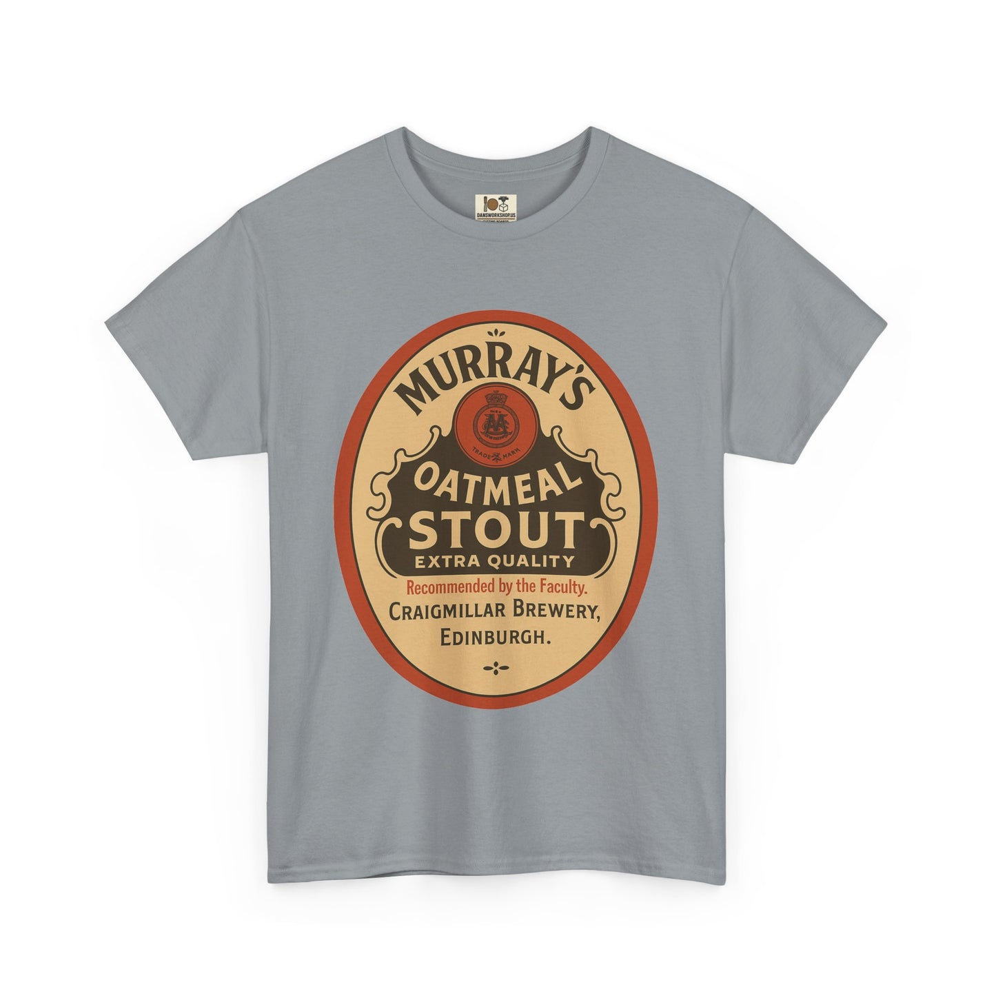 Vintage-Inspired Stout Beer Tee, Perfect for Beer Lovers, Casual Wear, Gifts, Unisex Heavy Cotton Tee with Brewery Design