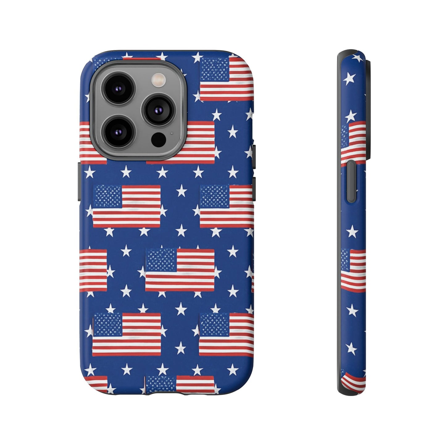 Patriotic Phone Case, Independence Day Accessories, American Flag Design, Star-Spangled Cover, Summer BBQ Gift