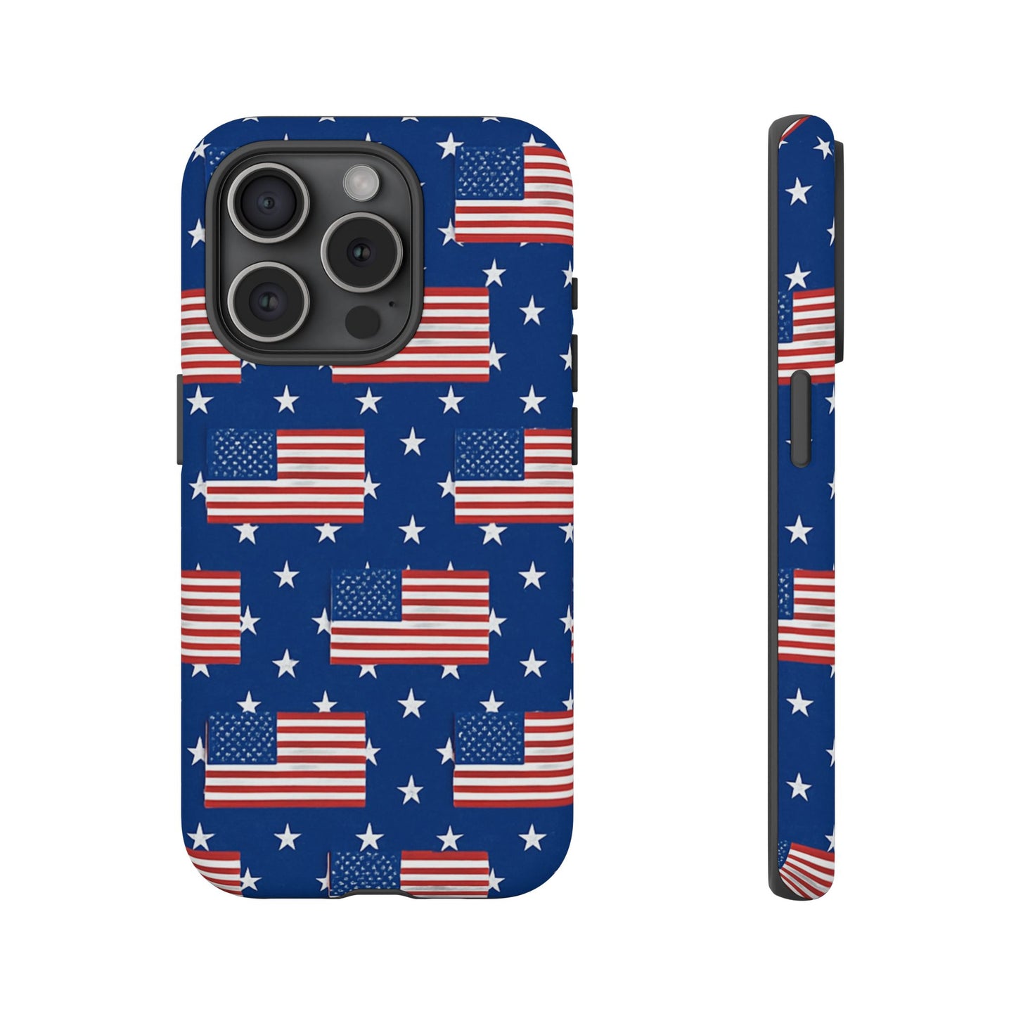 Patriotic Phone Case, Independence Day Accessories, American Flag Design, Star-Spangled Cover, Summer BBQ Gift