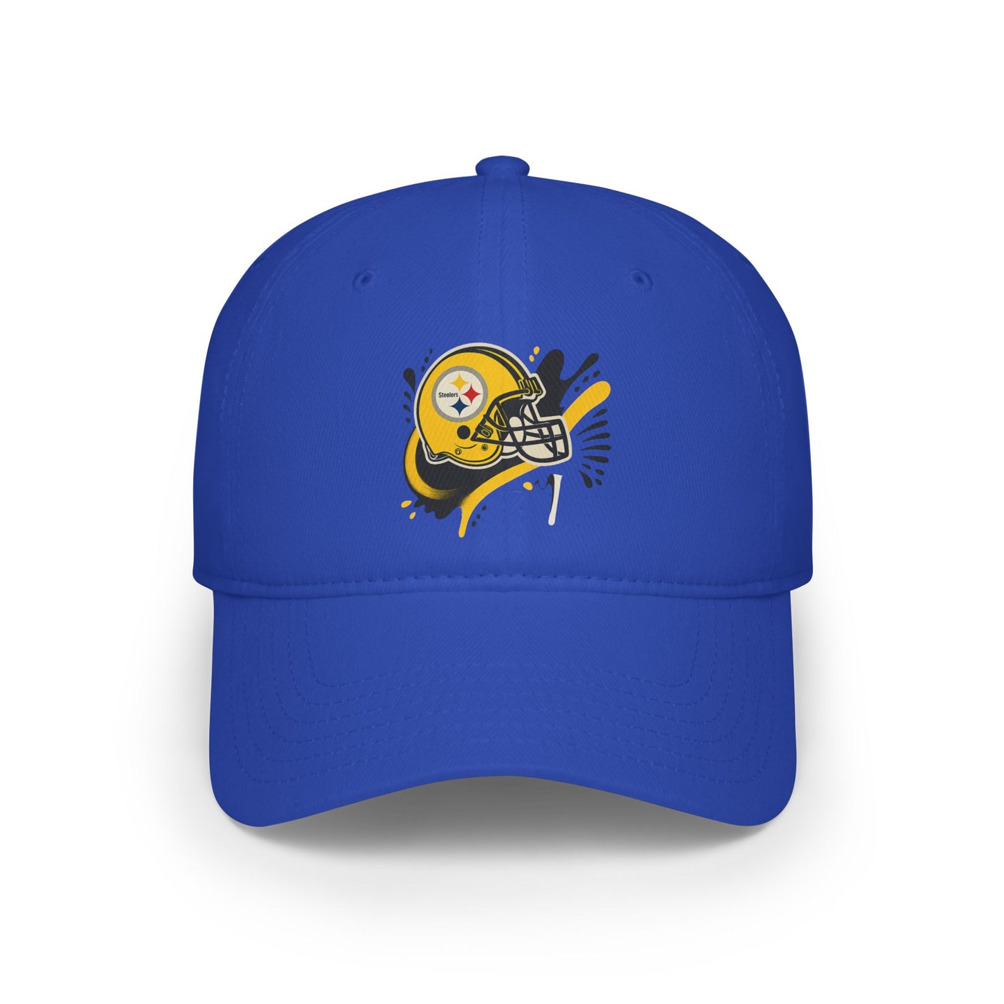 Red Low Profile Baseball Cap with Football Design, Ideal for Sports Fans, Casual Wear, Gifting, Game Day Accessory, Outdoor Events