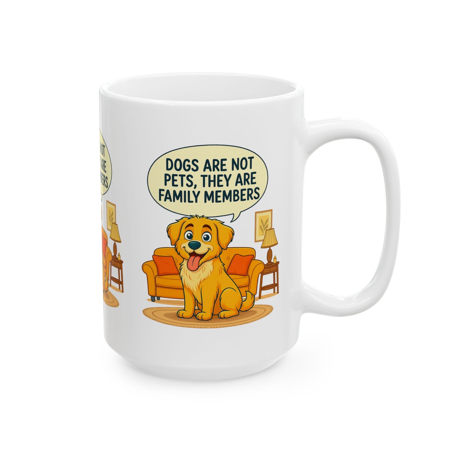 Dog Lovers Ceramic Mug - "Dogs Are Not Pets, They Are Family Members" - Cute Gift for Pet Owners, Animal Lovers, Dog Mom, Dog Dad, [...]