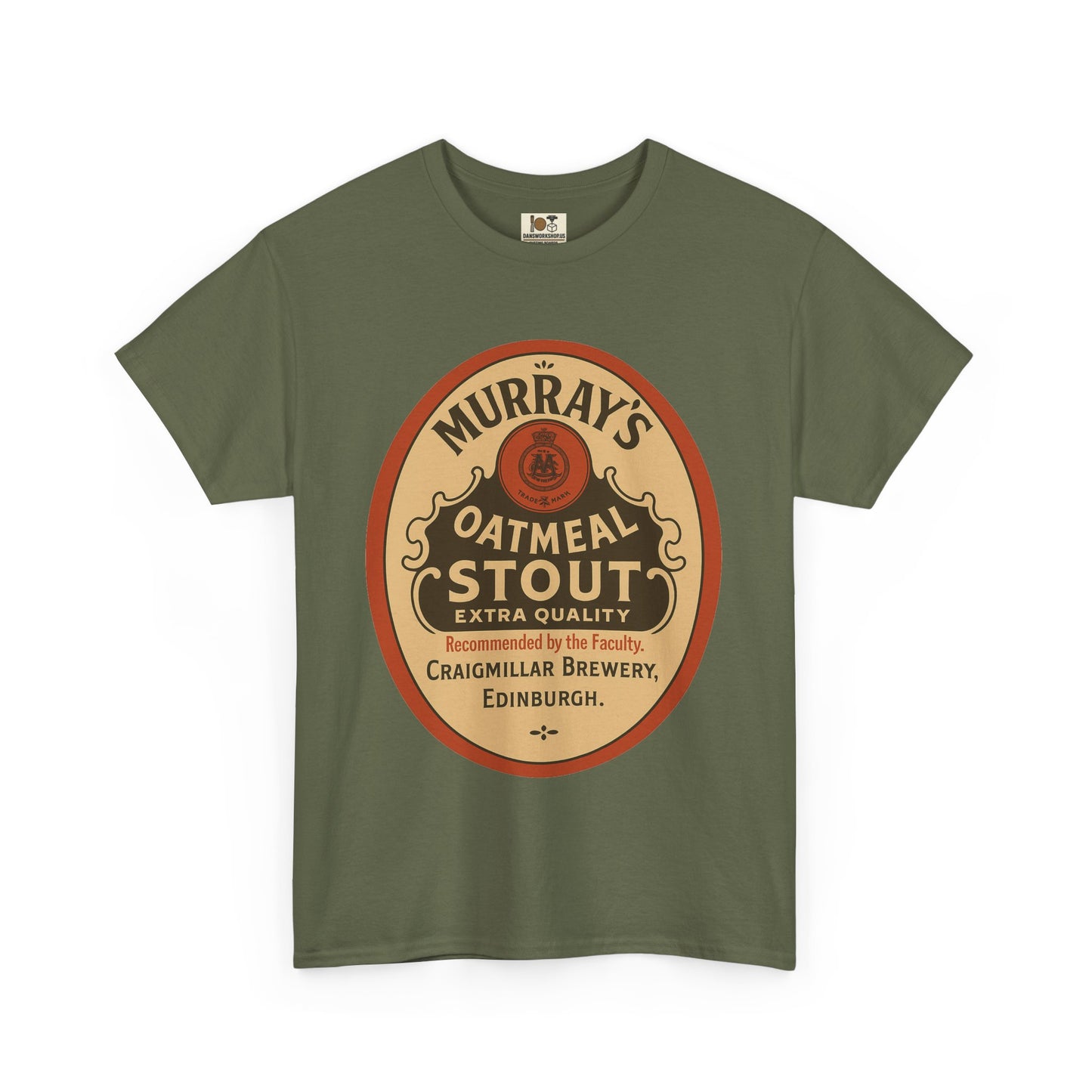 Vintage-Inspired Stout Beer Tee, Perfect for Beer Lovers, Casual Wear, Gifts, Unisex Heavy Cotton Tee with Brewery Design