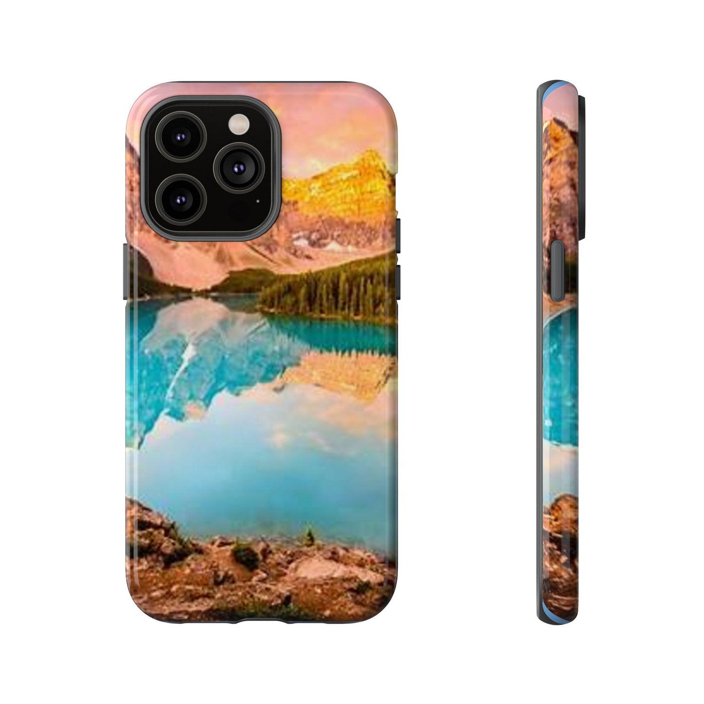 Nature-Inspired Phone Case with Mountain and Lake Design, Aesthetic Tough Cases for Outdoor Lovers, Phone Protection, Gift for Nature [...]