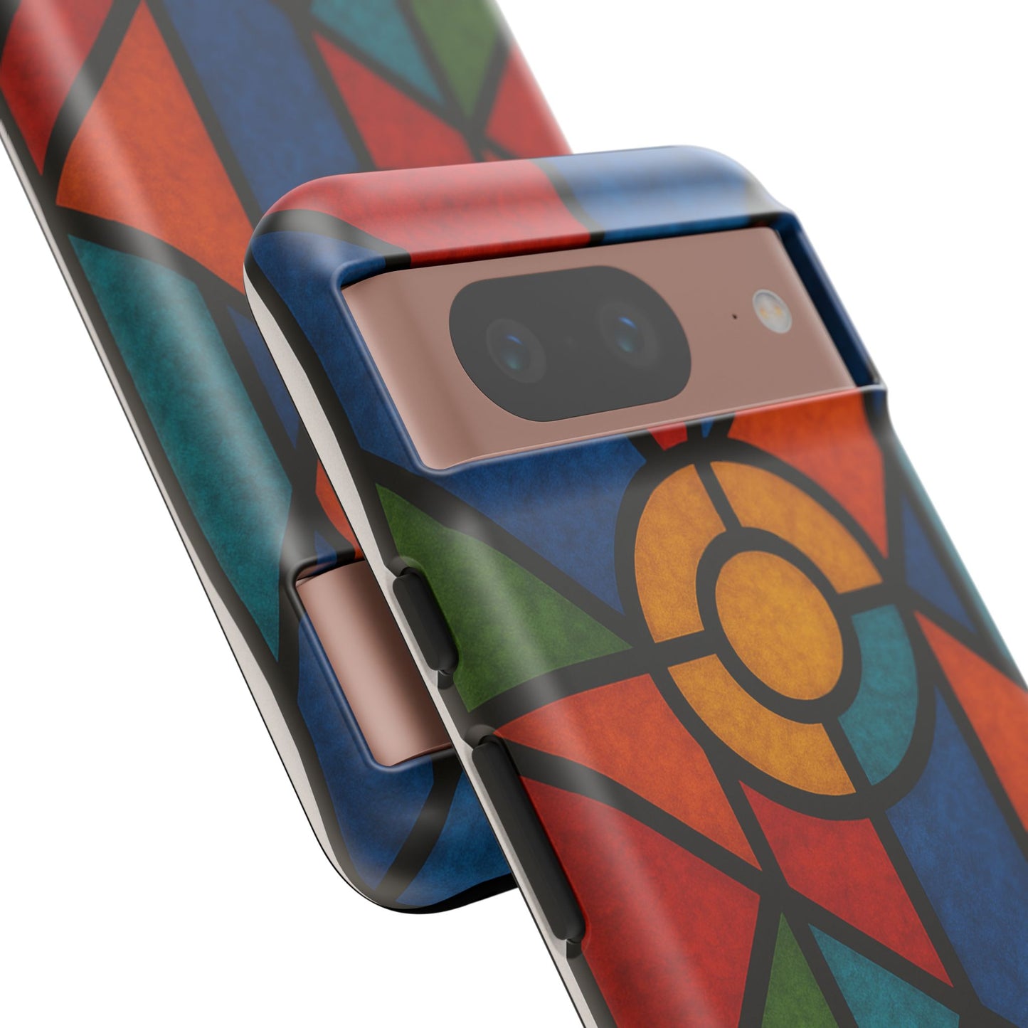 Colorful Stained Glass Phone Case, Artistic Phone Cover, Vibrant Protective Case, Unique Gift for Art Lovers, Stylish Smartphone Accessory