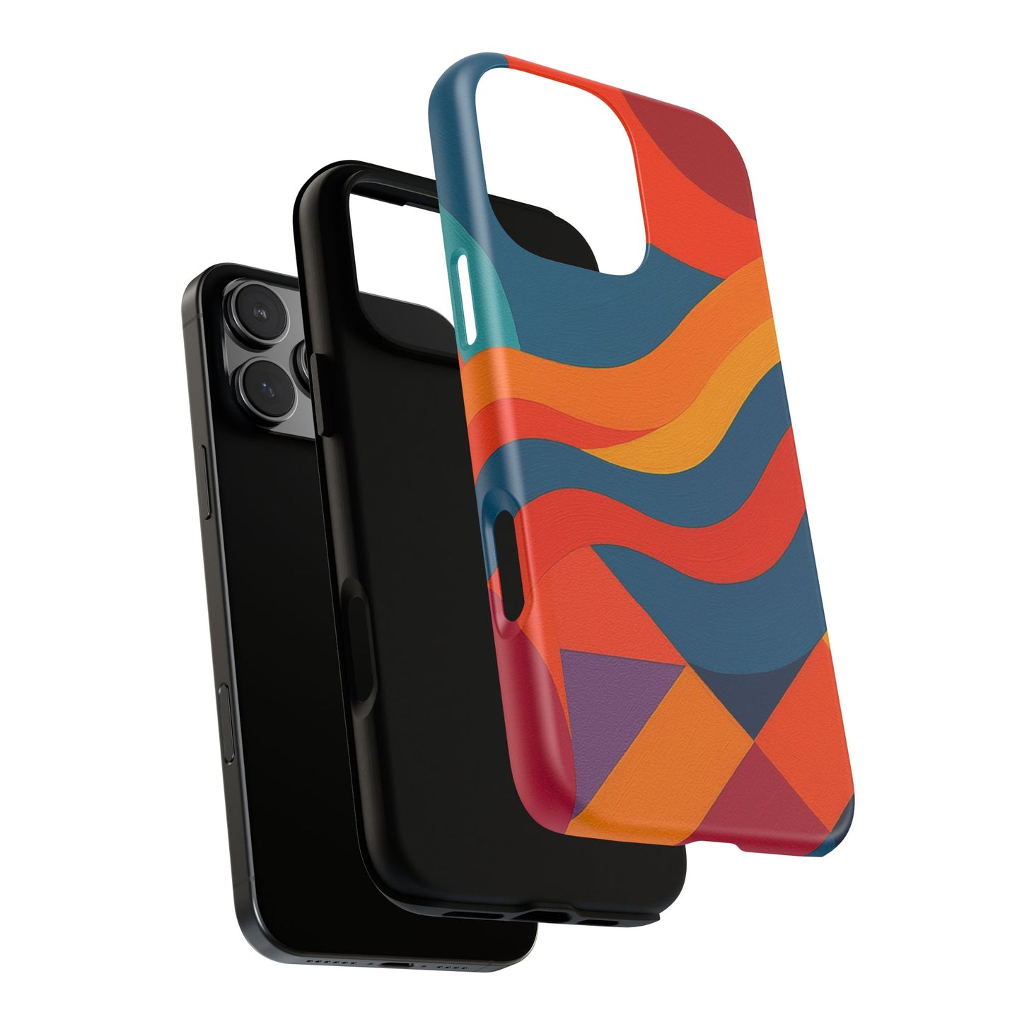 Vibrant Phone Case, Abstract Design Cover, Tough Cases for All Occasions, Stylish Gift for Tech Lovers, Modern Phone Accessories