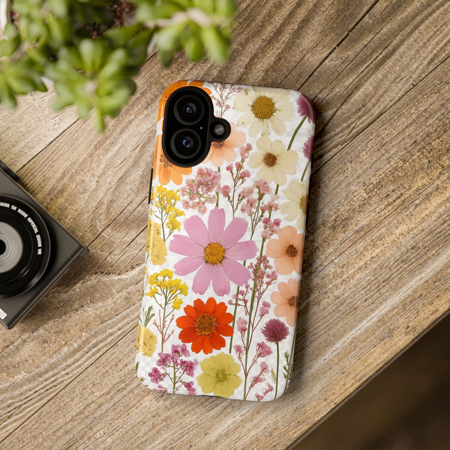 Floral Phone Case - Tough Cases, Stylish Protective Cover, Flower Design, Trendy Gift, Nature Lover Accessory, DRIED FLOWERS