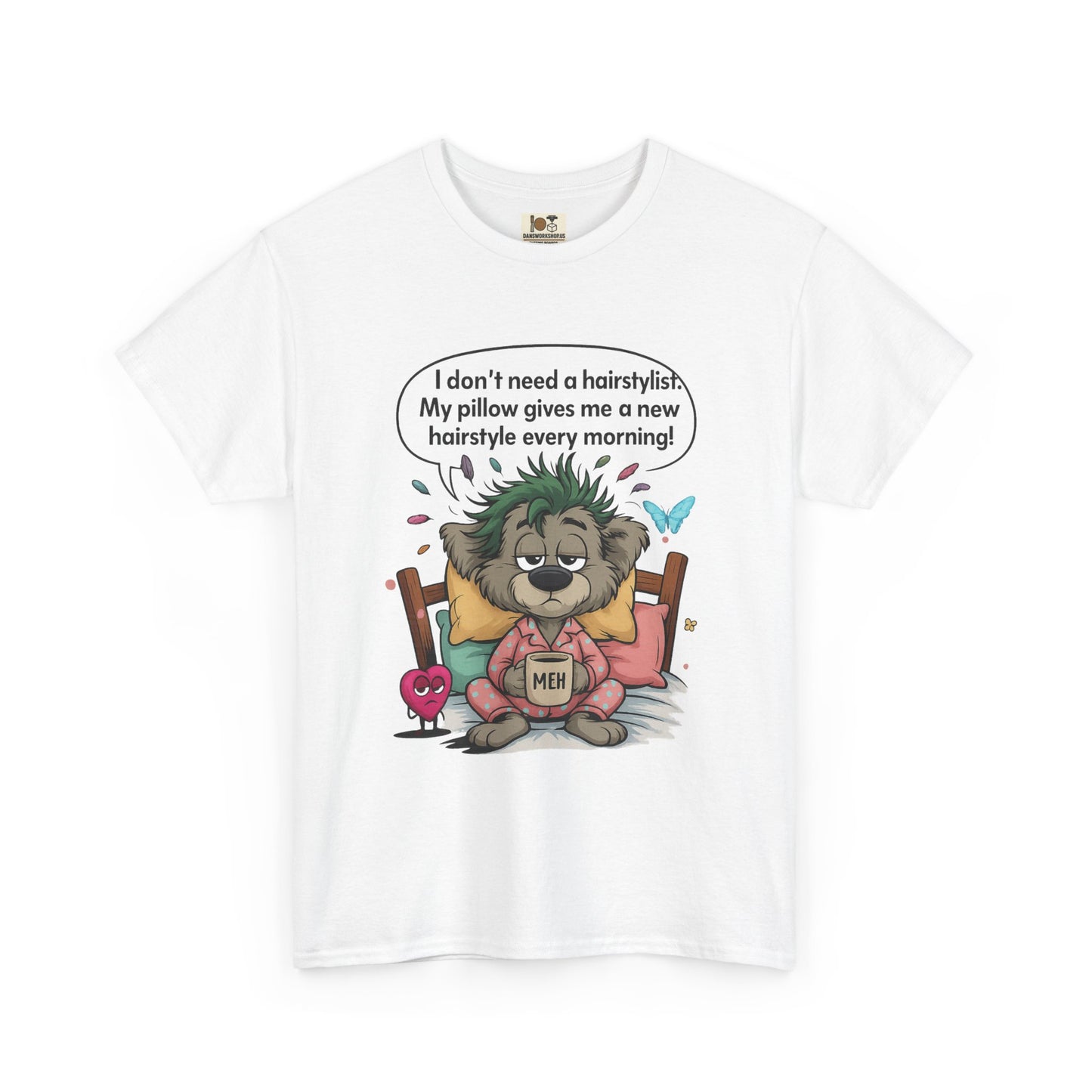 Whimsical Cotton Tee with Funny Quote - Ideal Gift for Friends, Unique Birthday Present, Casual Everyday Wear, Animal Lover Top
