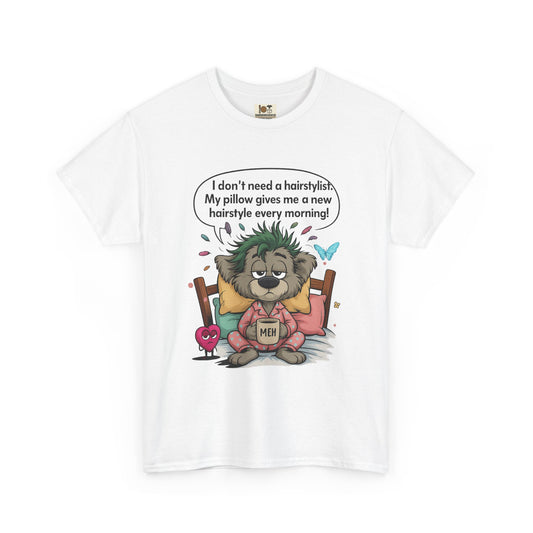 Whimsical Cotton Tee with Funny Quote - Ideal Gift for Friends, Unique Birthday Present, Casual Everyday Wear, Animal Lover Top