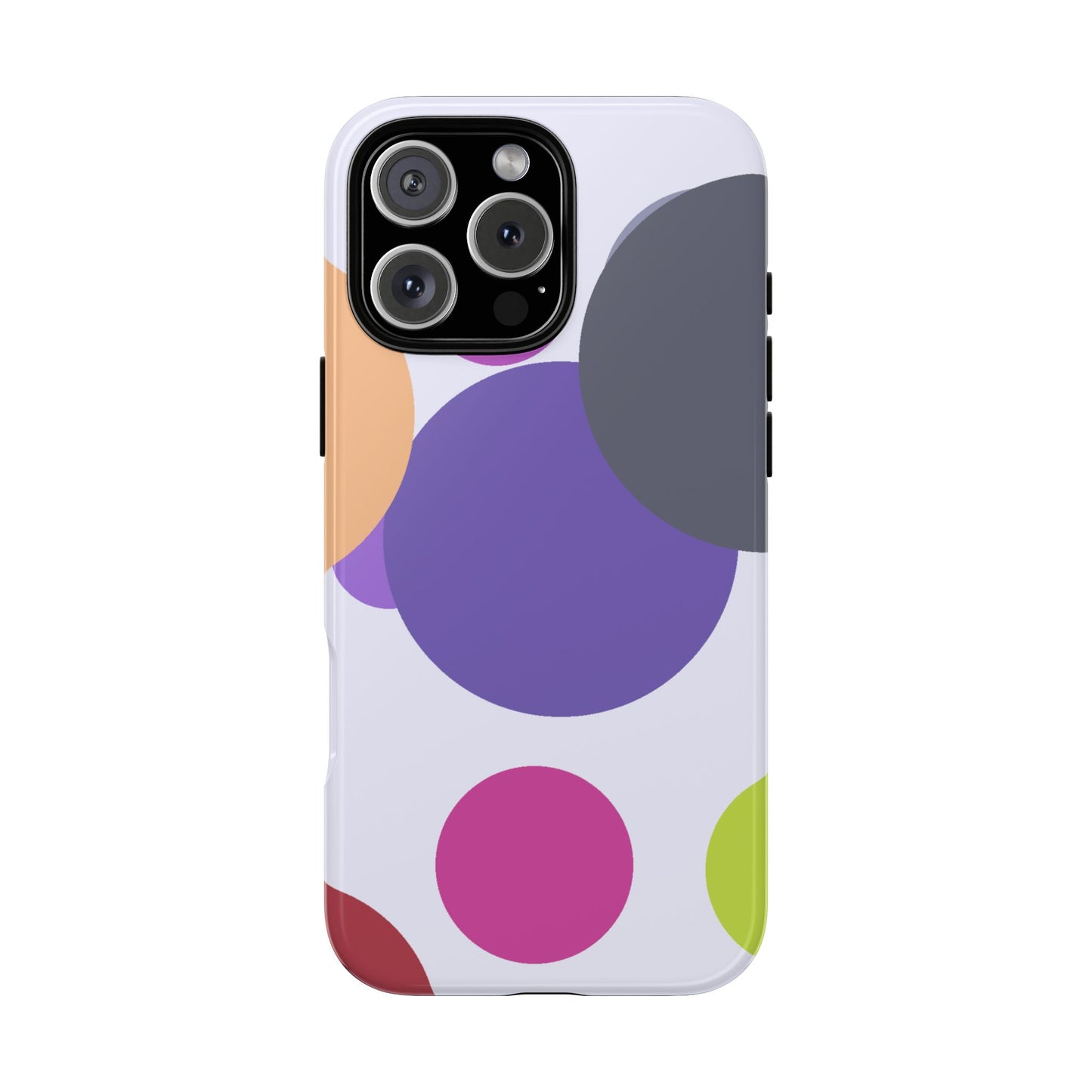 Colorful Geometric Phone Case, Bold Protective Cover for iPhone, Unique Gift for Trendy Teens, Fun Customizable Cases, Modern Design