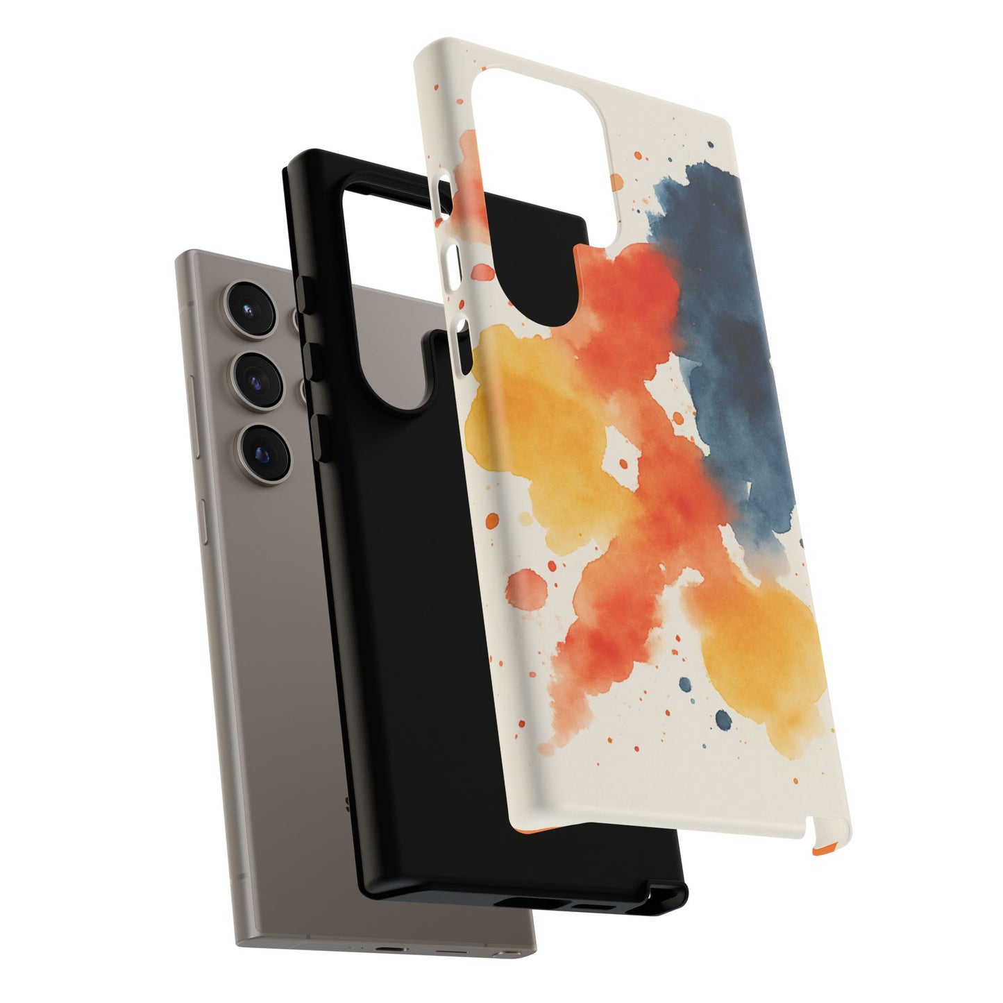 Watercolor Phone Case - Abstract Design, Tough Cases for Men & Women, Stylish Gift, Artistic Accessory for All Occasions