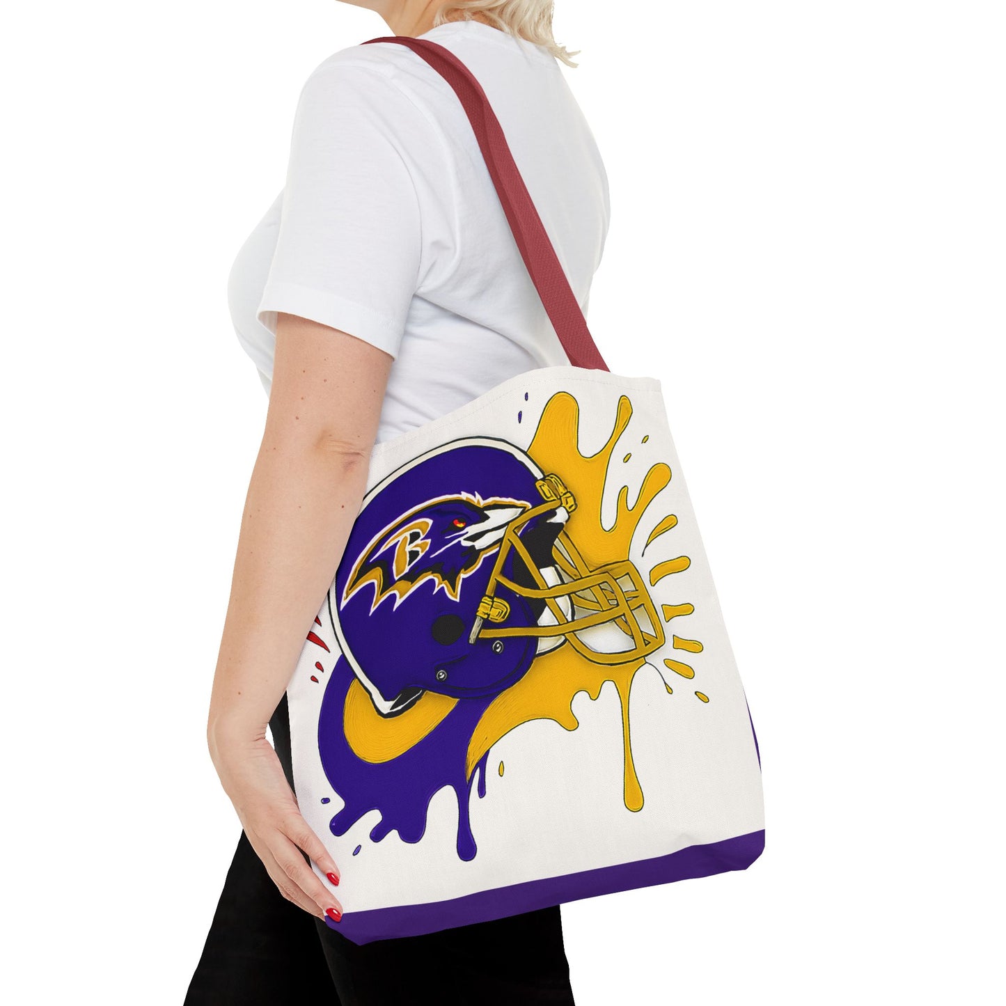Bold Ravens-Inspired Tote Bag, Football Fan Gift, Sports Tote, Game Day Accessory, Team Spirit Bag, Unique Gift for Her