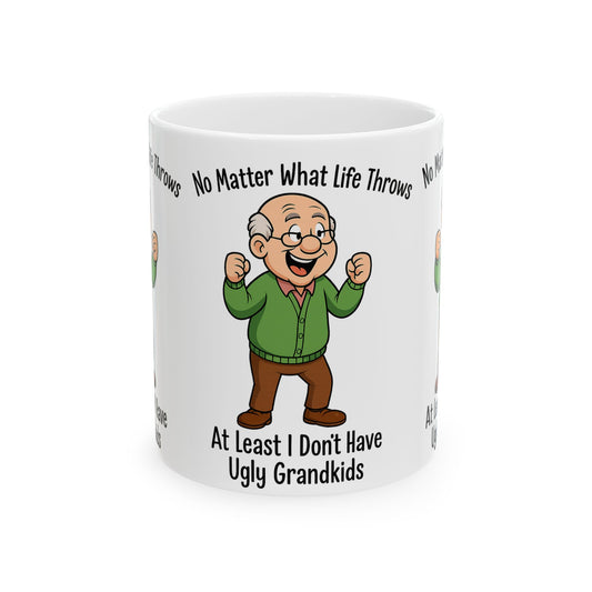 Humorous Grandpa Ceramic Mug - Funny Gift for Grandparents, Coffee Mug for Family, Birthday Gift, Holiday Present, Tea Cup